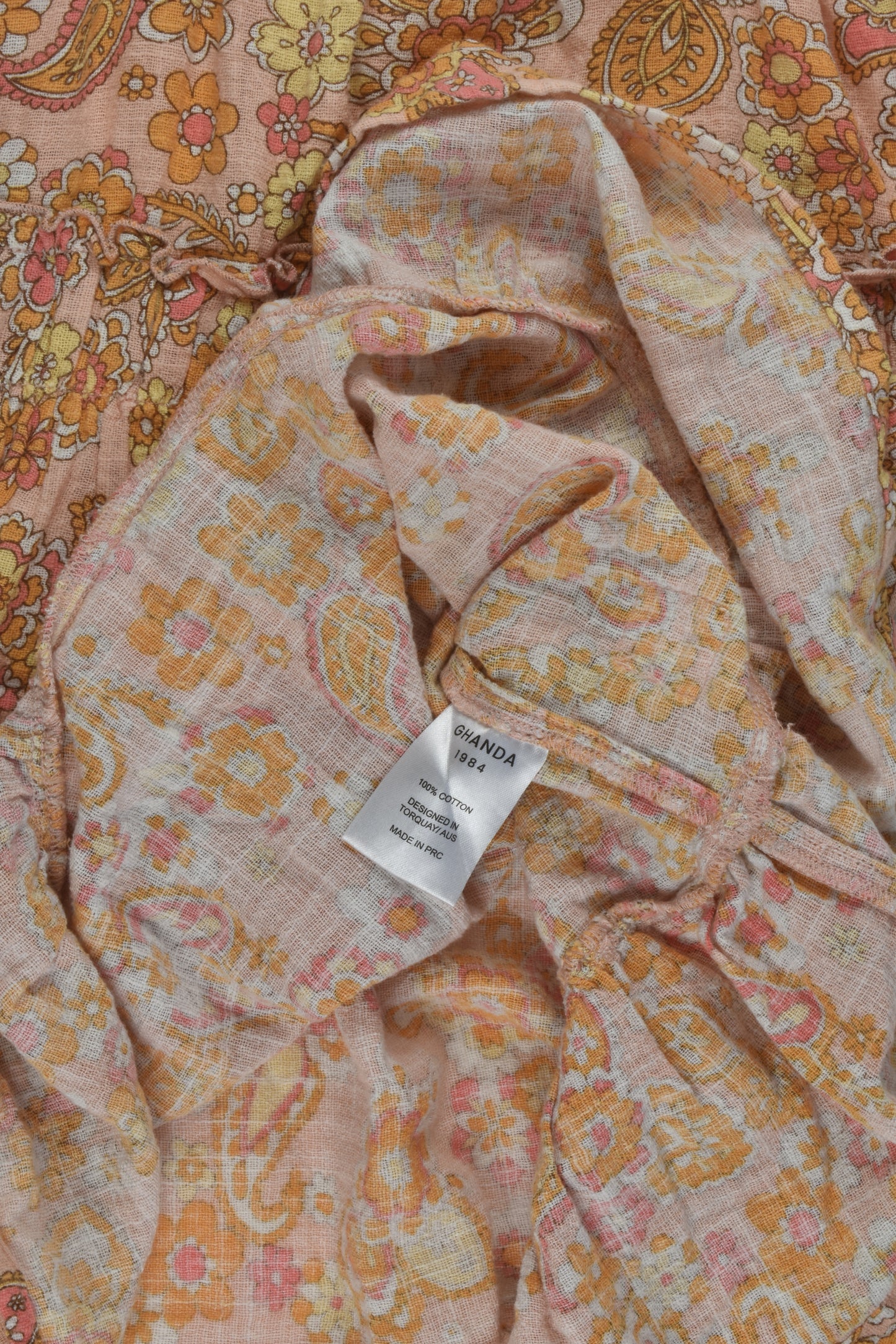 Ghanda Size 5-6 Floral Muslin Dress