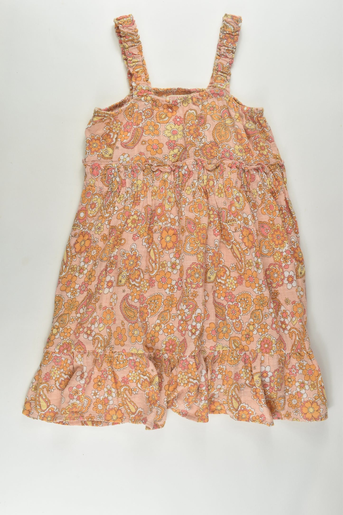 Ghanda Size 5-6 Floral Muslin Dress