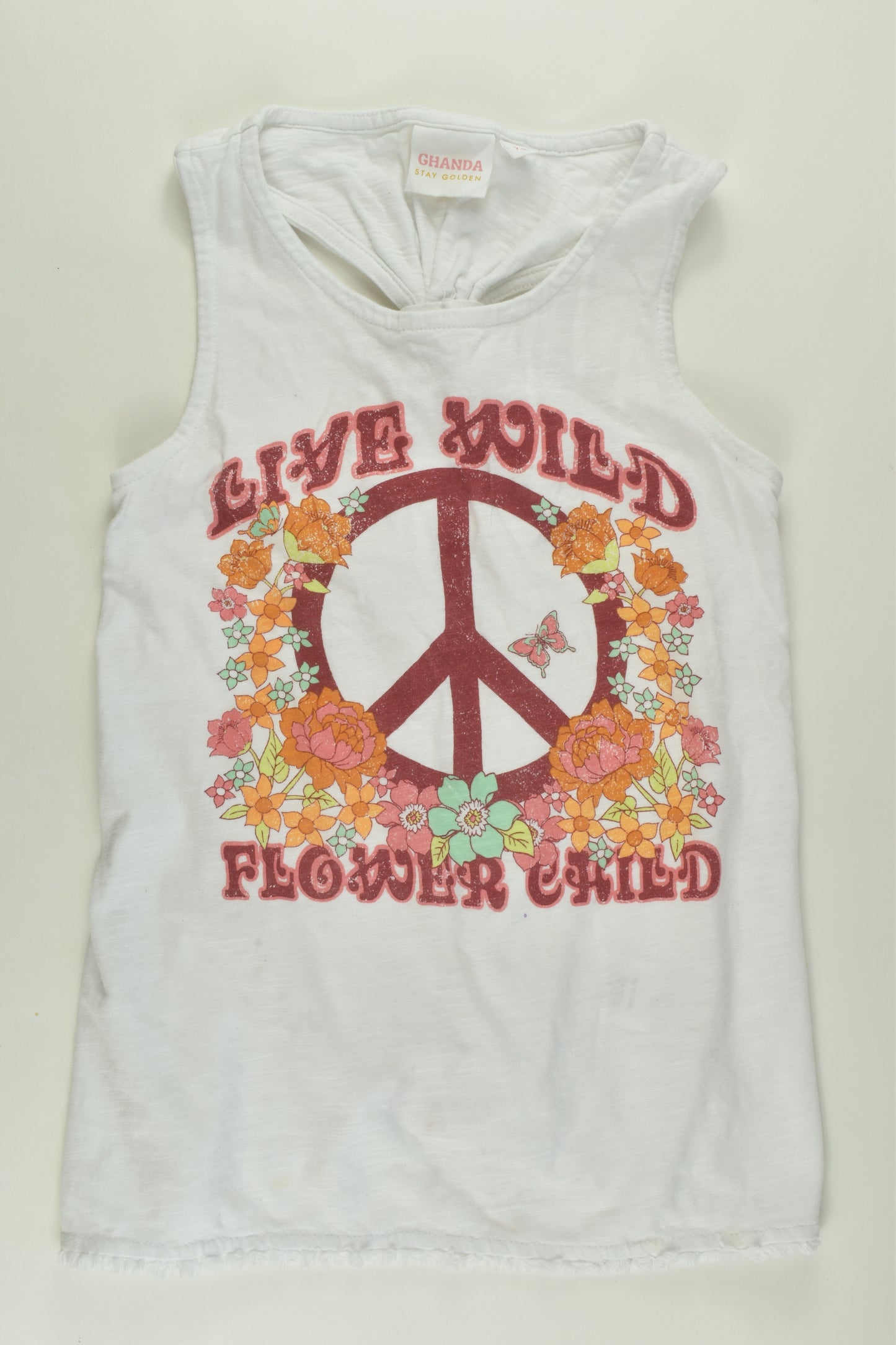 Ghanda Size 7-8 'Flower Child' Top