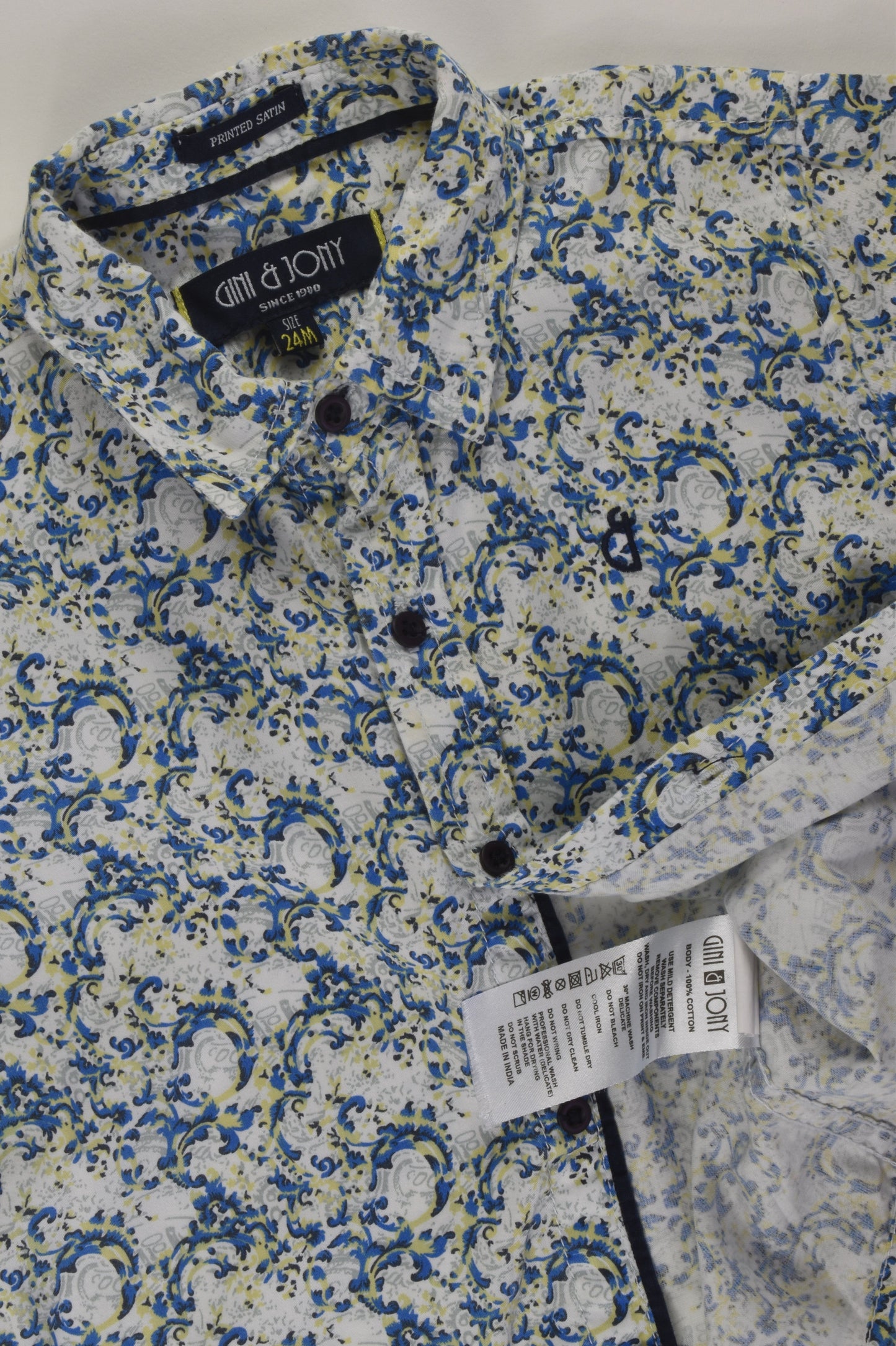 Gini & Jony Size 2 Floral Shirt