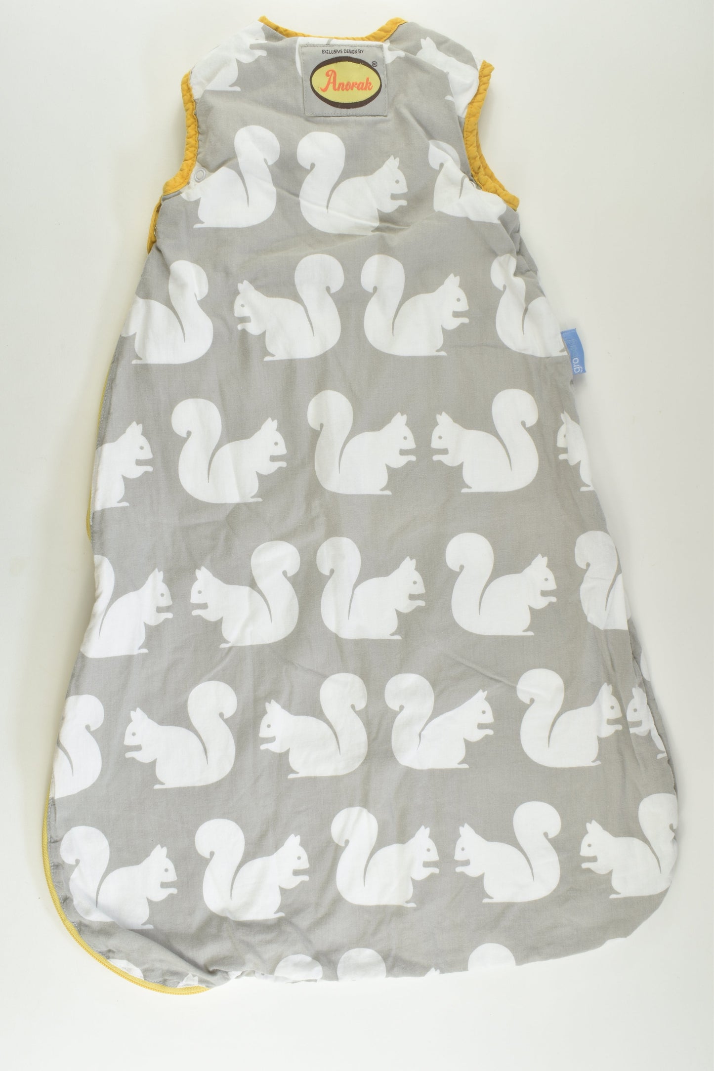 Grobag Size 0-6 months Tog 1.0 Retro Squirrels Sleeping Bag