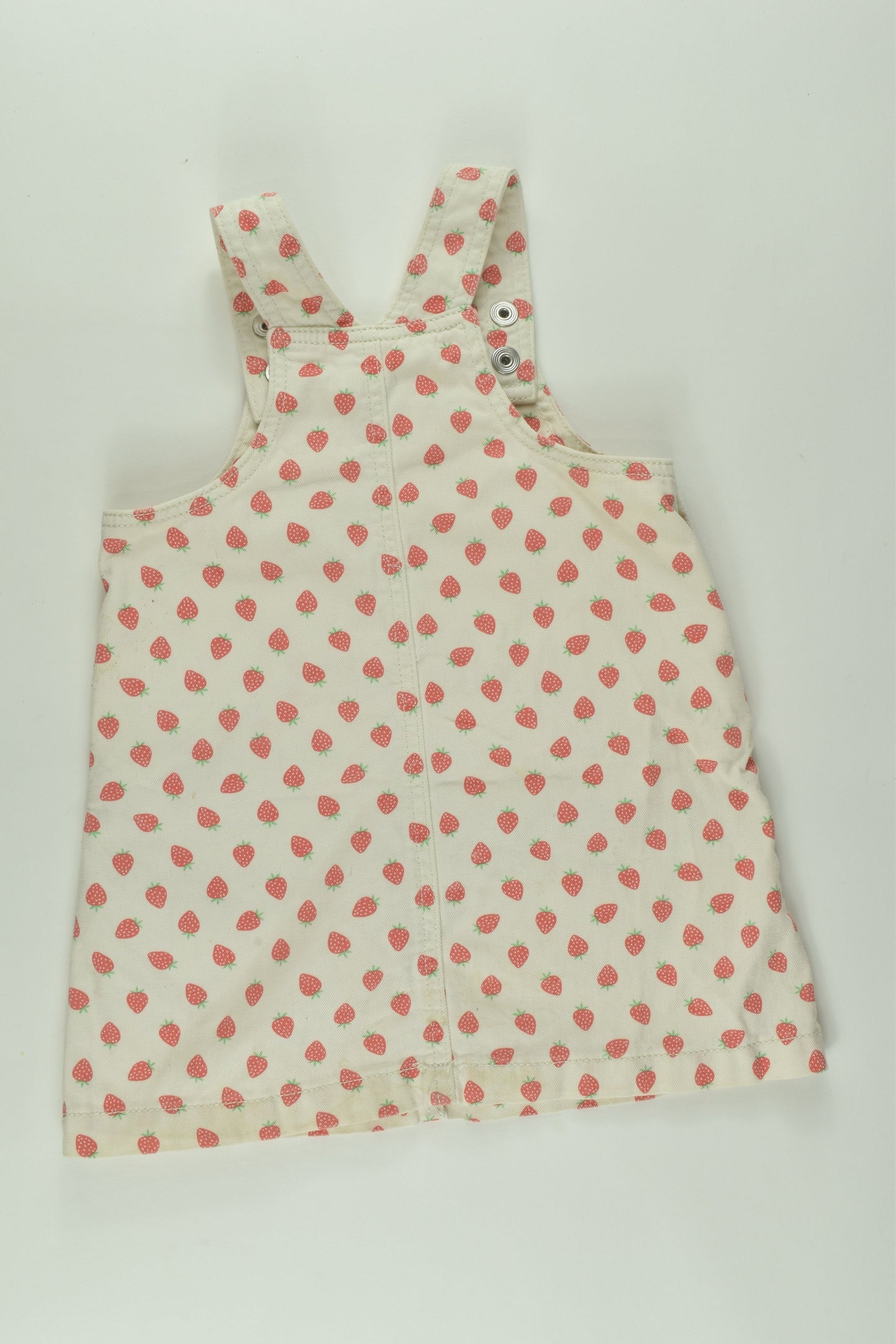 H&M Size 1 Strawberry Pinafore Dress