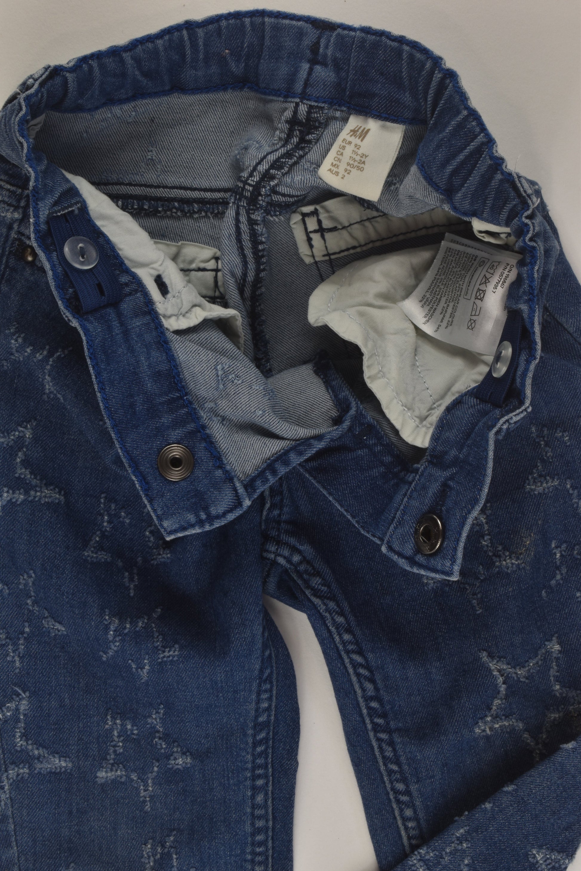 H&M Size 2 Stretchy Star Denim Pants