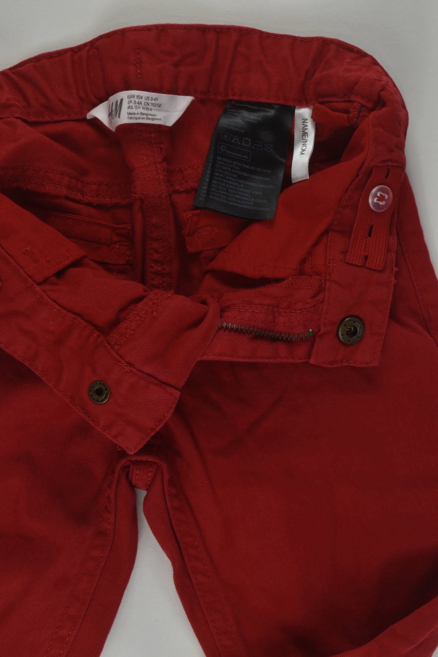 H&M Size 4 Red Pants