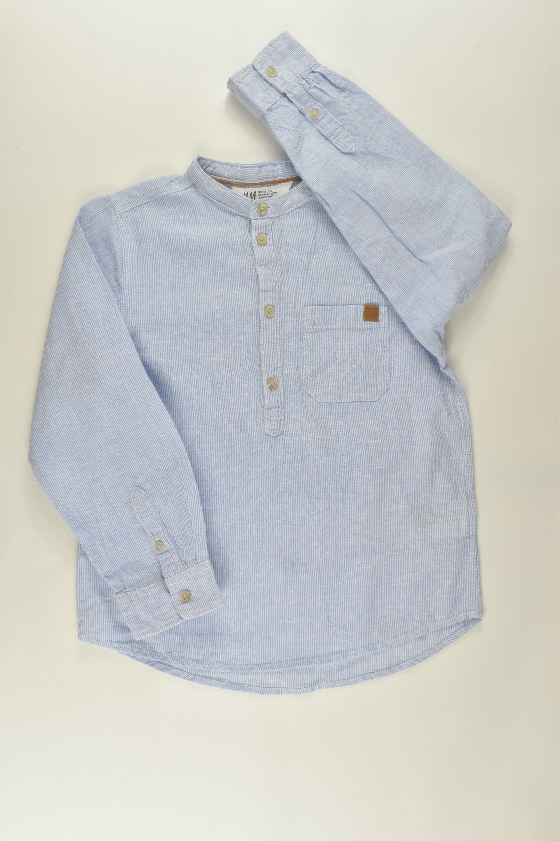 H&M Size 6-7 Linen Blend Shirt