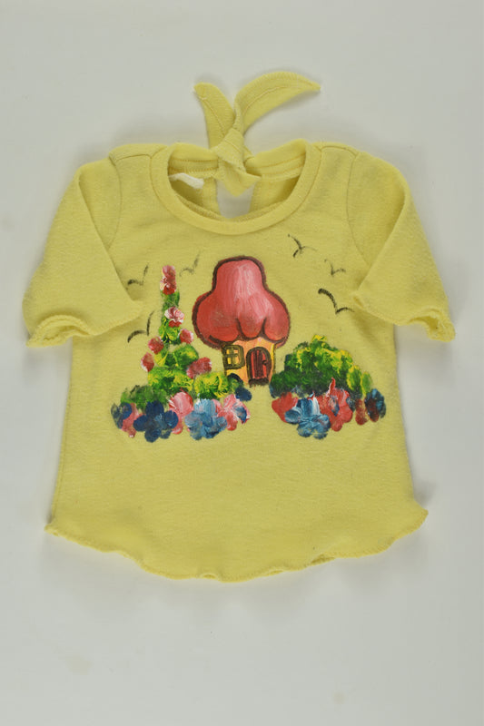 Hand Painted Size approx 000 Vintage Top