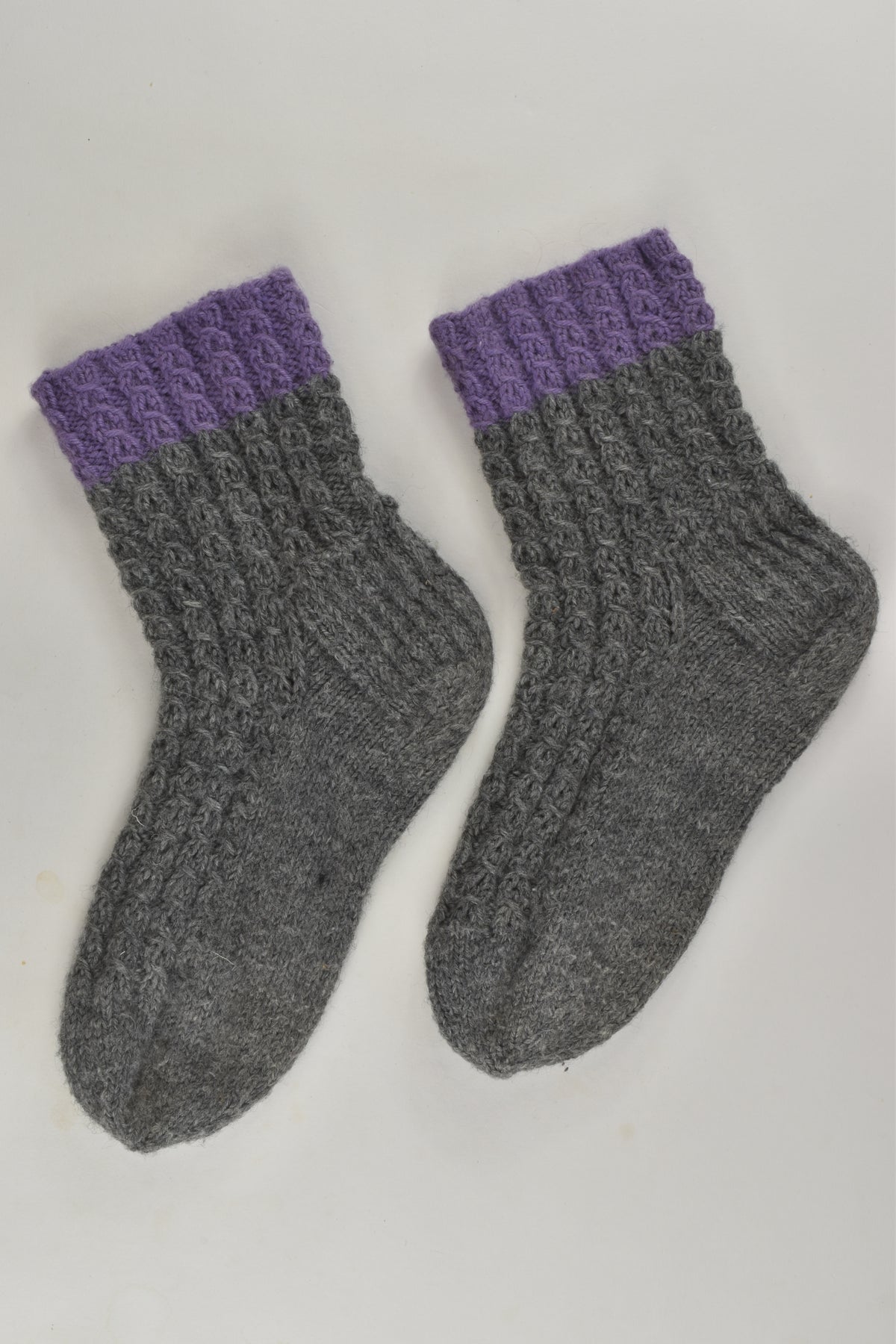 Handmade Approx 12-14 years Wool Socks