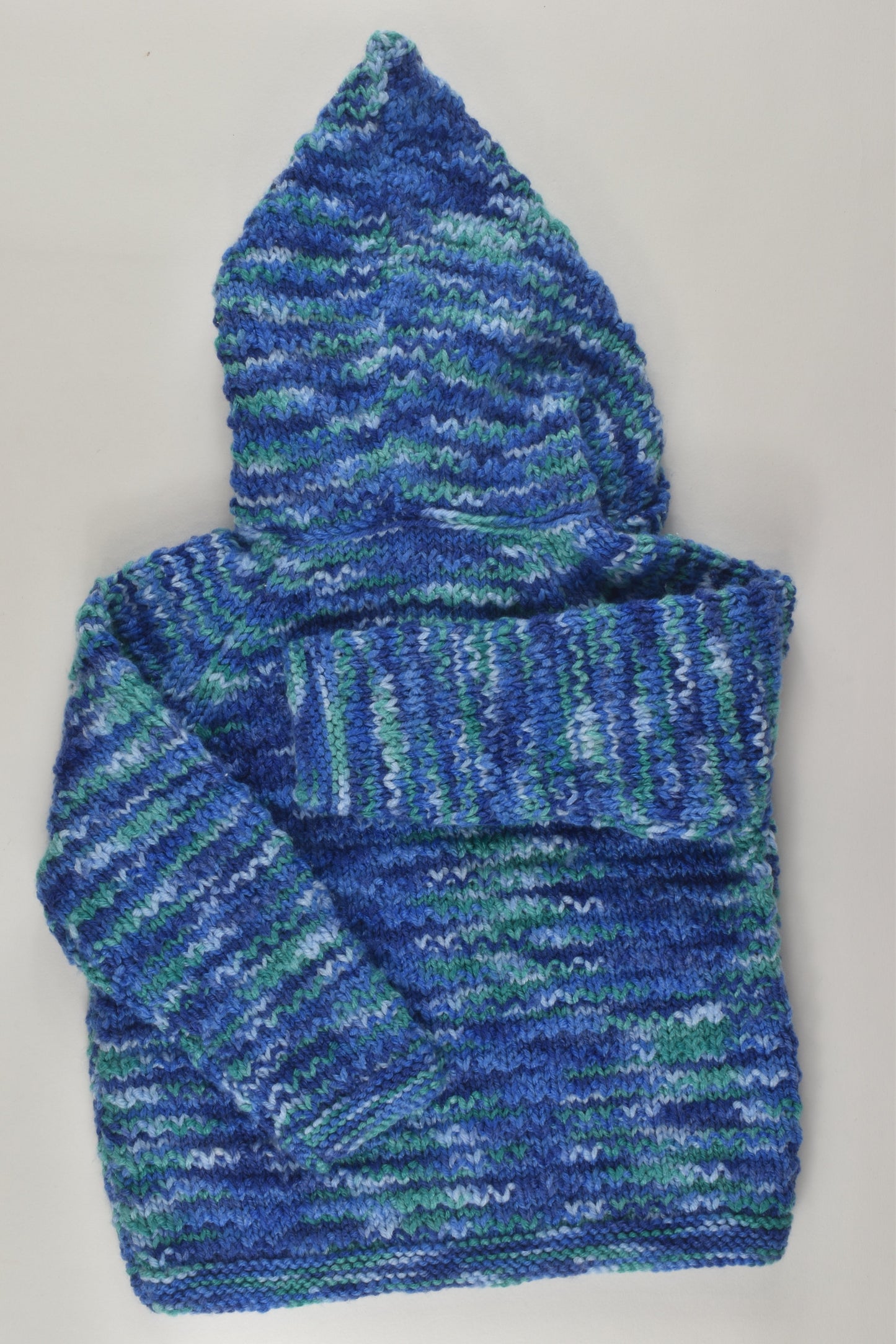 Handmade Size 0 Knit Jumper with Hood