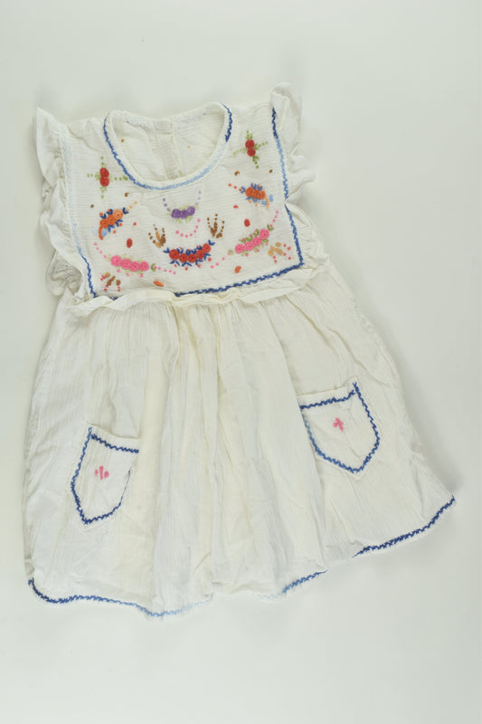 Handmade Size 1 Embroidery Dress