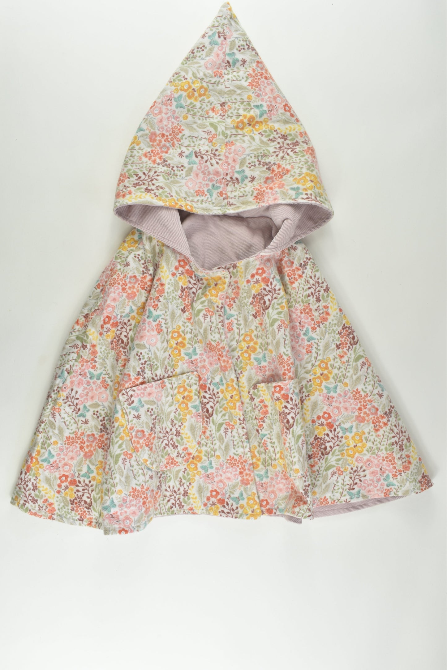 Handmade Size 2-3 Reversible Poncho