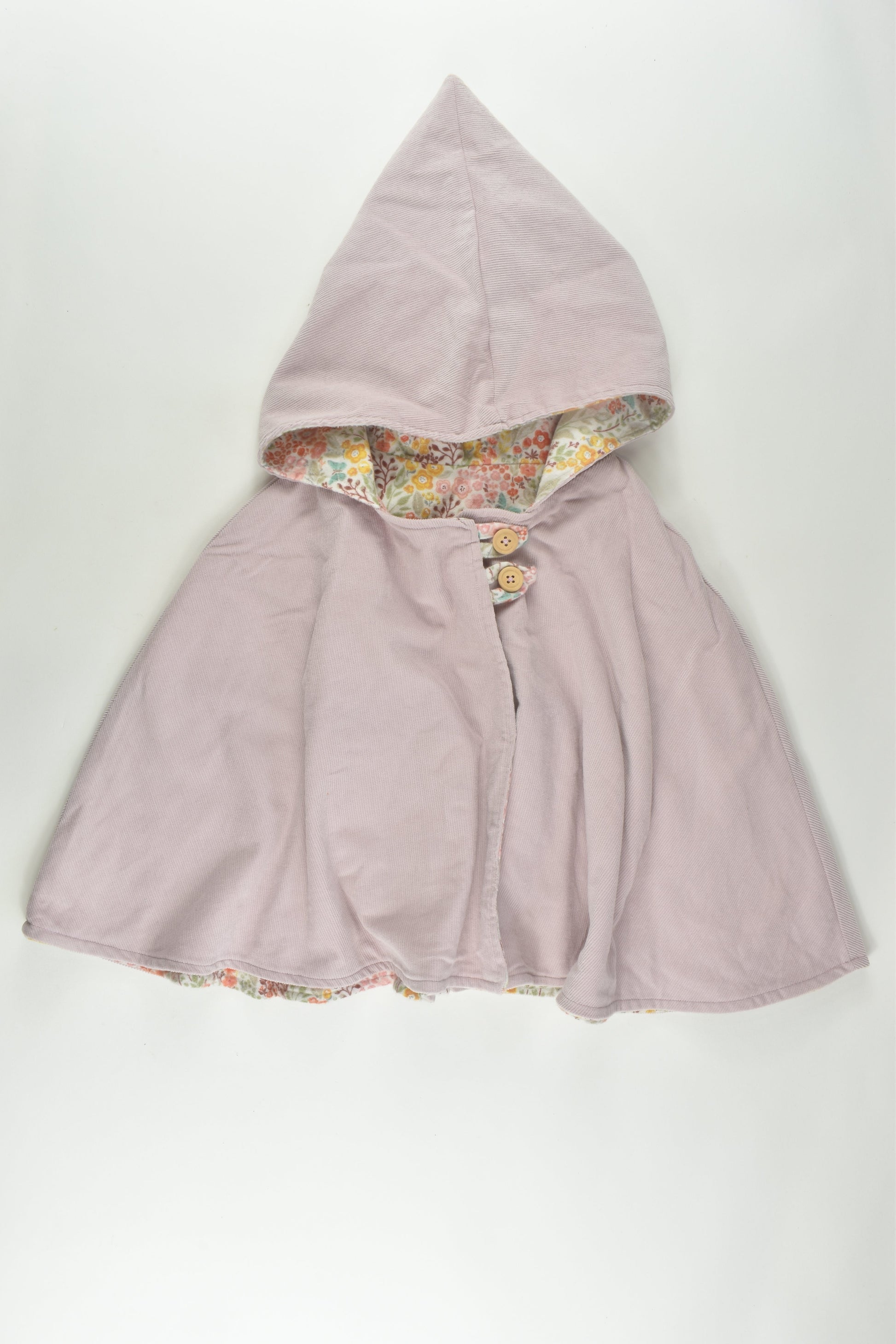 Handmade Size 2-3 Reversible Poncho