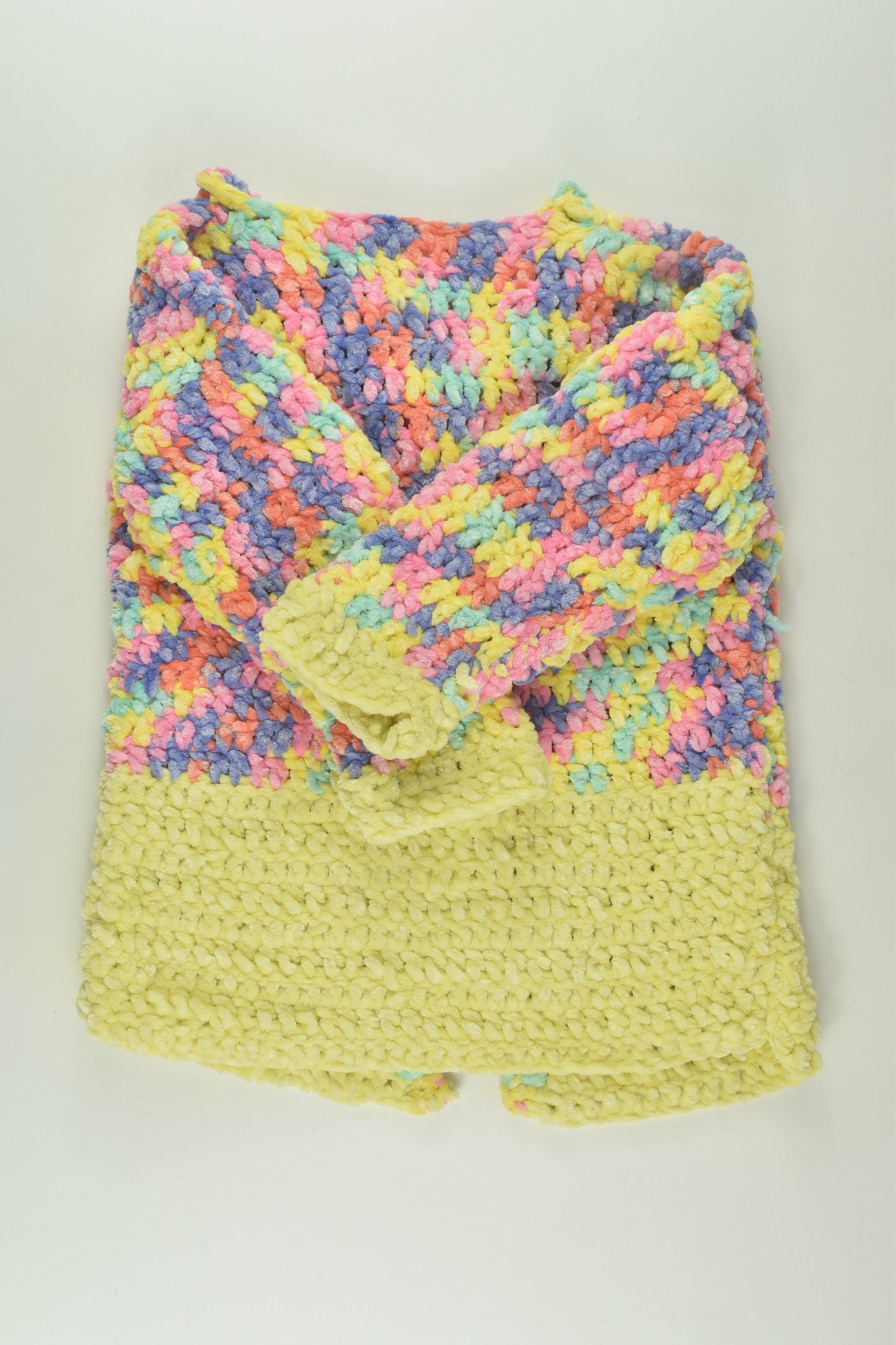 Handmade Size 3-4 Soft and Chunky Cardigan