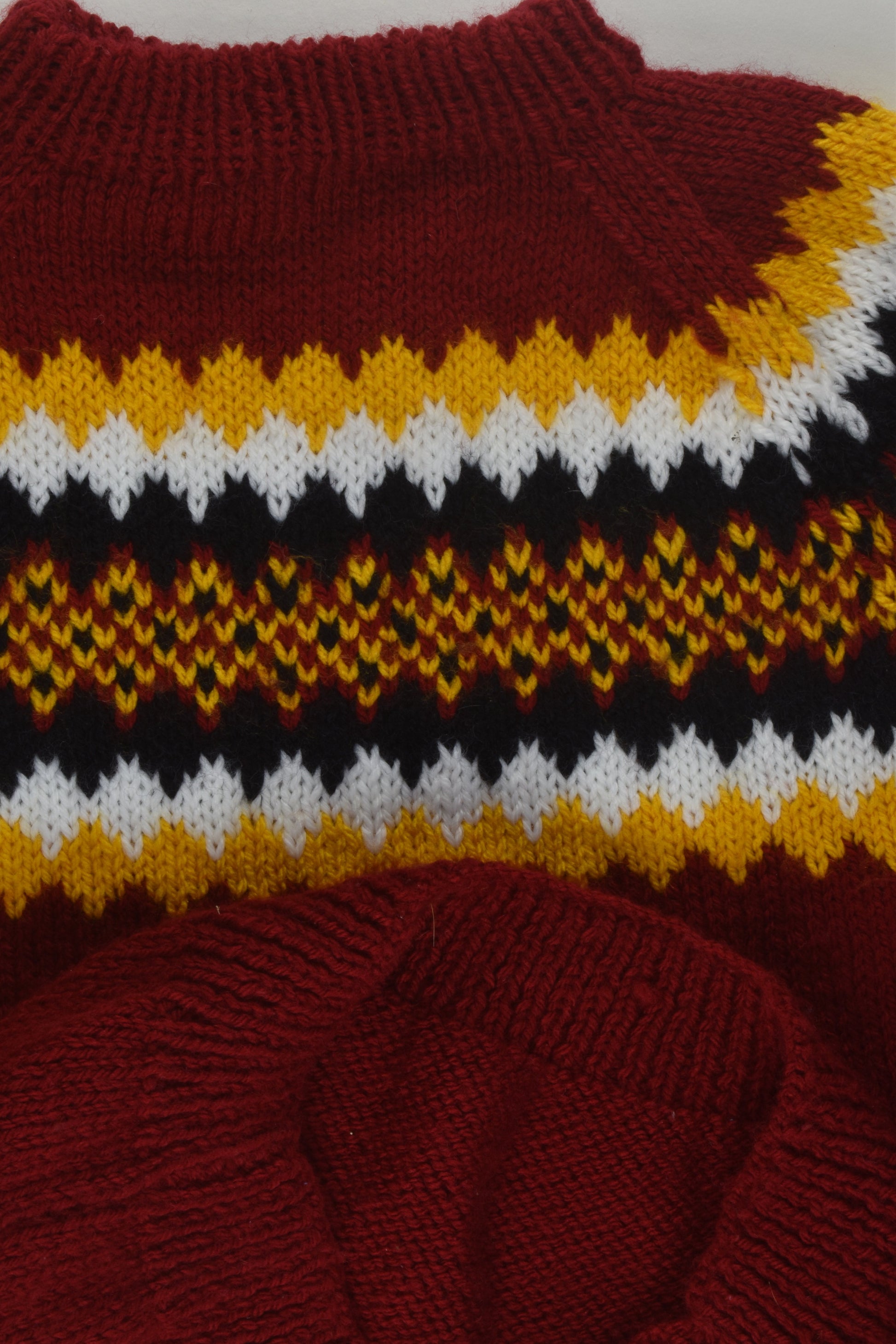 Handmade Size 5-6 Nordic Style Knit Jumper