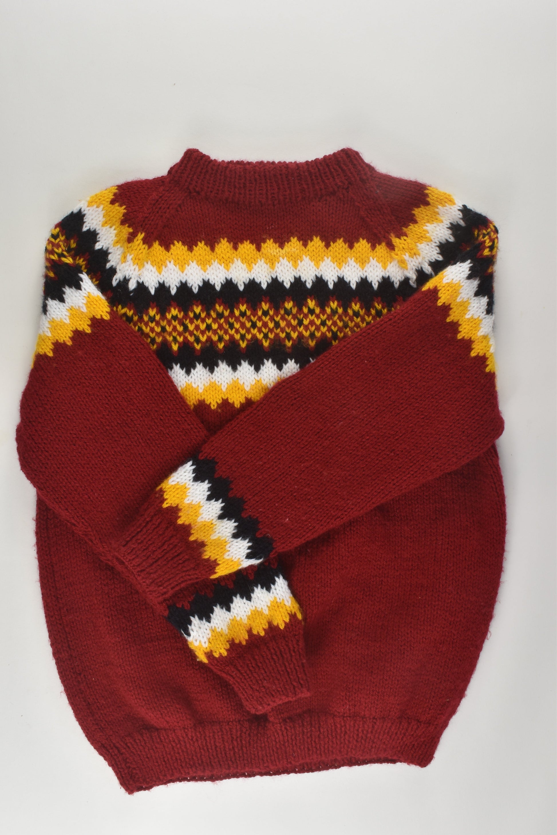 Handmade Size 5-6 Nordic Style Knit Jumper