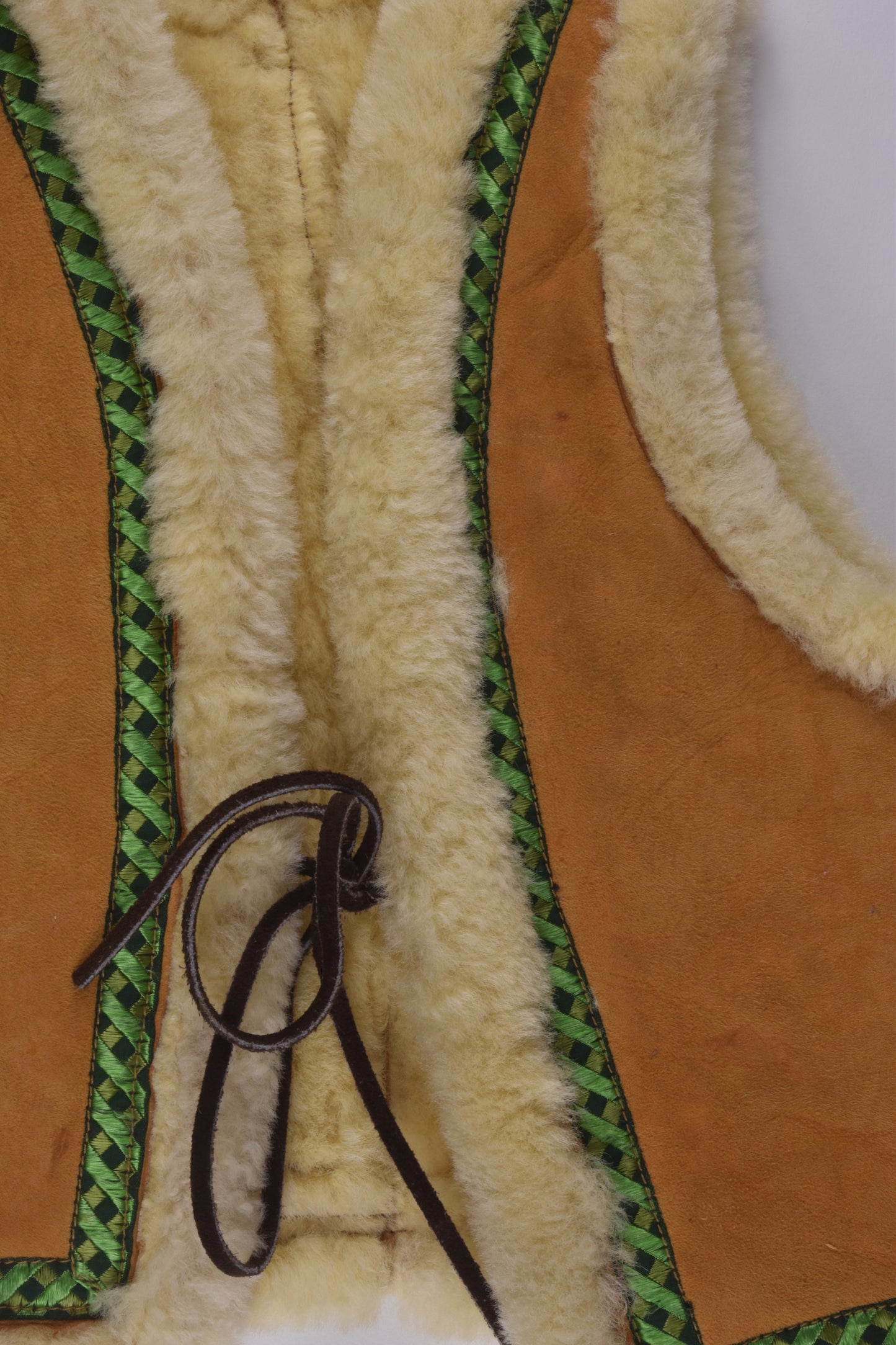 Handmade Size approx 2-4 Vintage Leather Vest