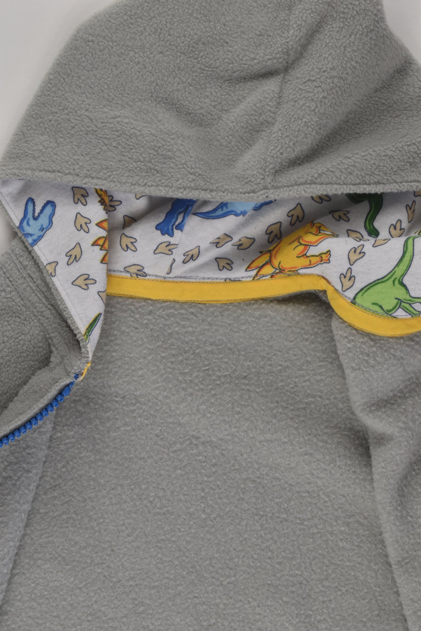 Handmade Size approx 4 Dinosaur Fleece Vest with Hood