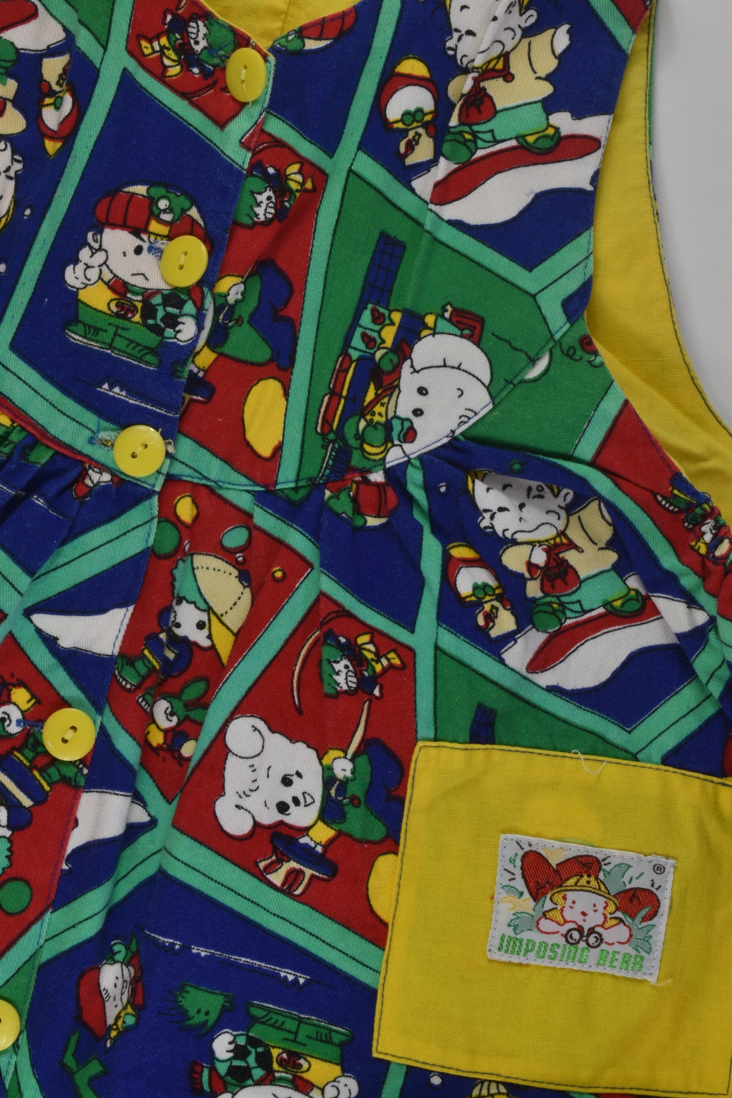 Imposing Bear Size 3-4 Overalls