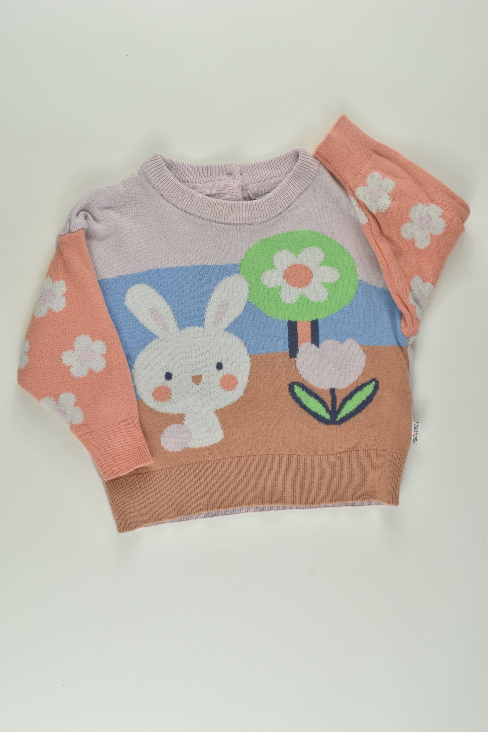 Jack & Milly Size 0 Bunny Knit Jumper