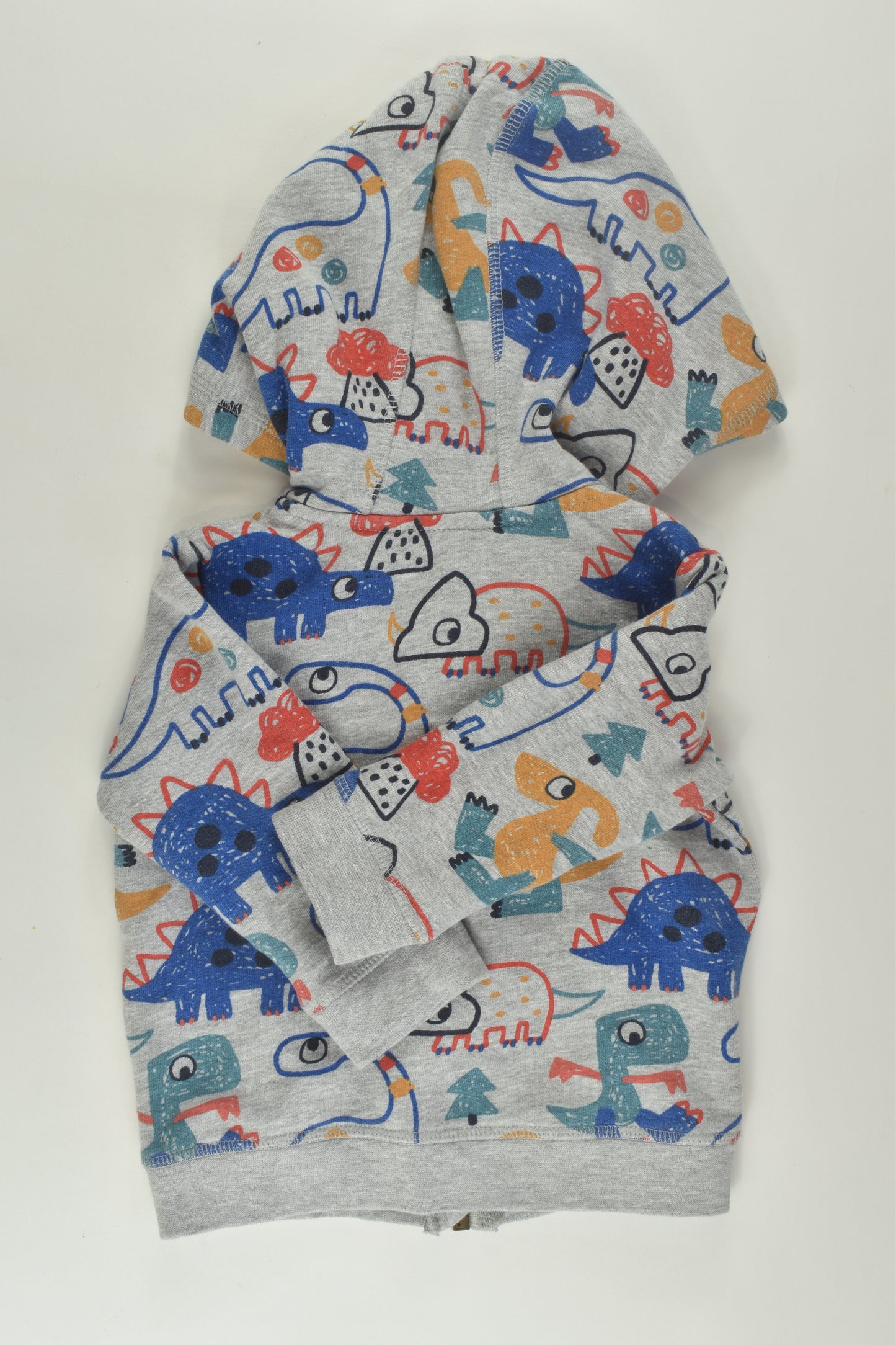 Jack & Milly Size 1 Dinosaur Zip Jumper