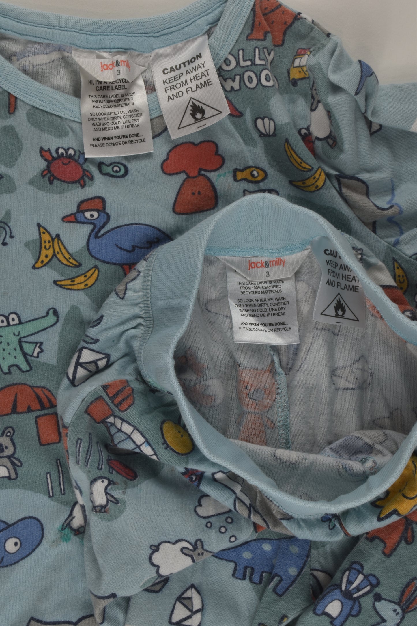 Jack & Milly Size 3 Pyjamas
