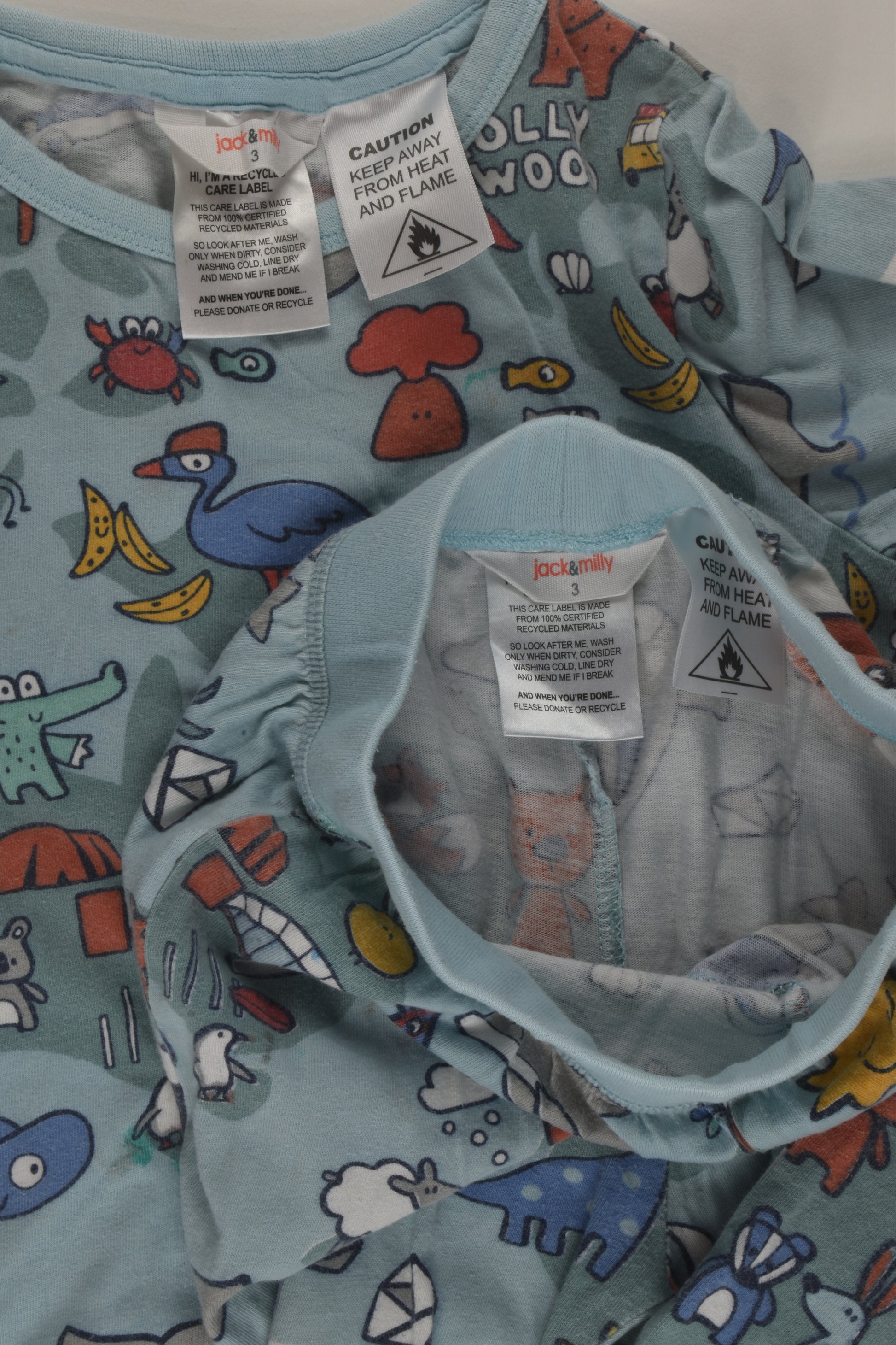 Jack & Milly Size 3 Pyjamas