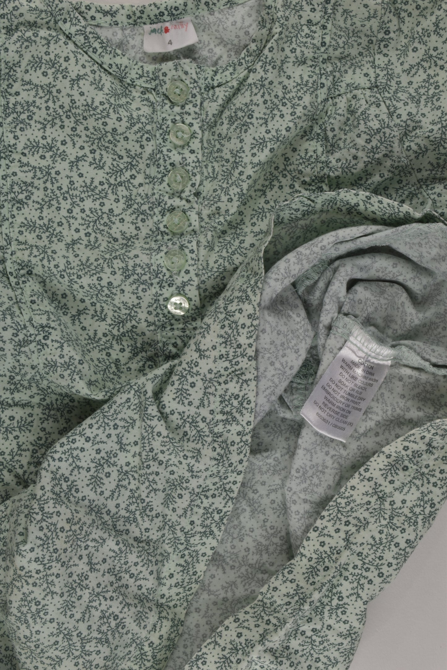 Jack & Milly Size 4 Floral Blouse