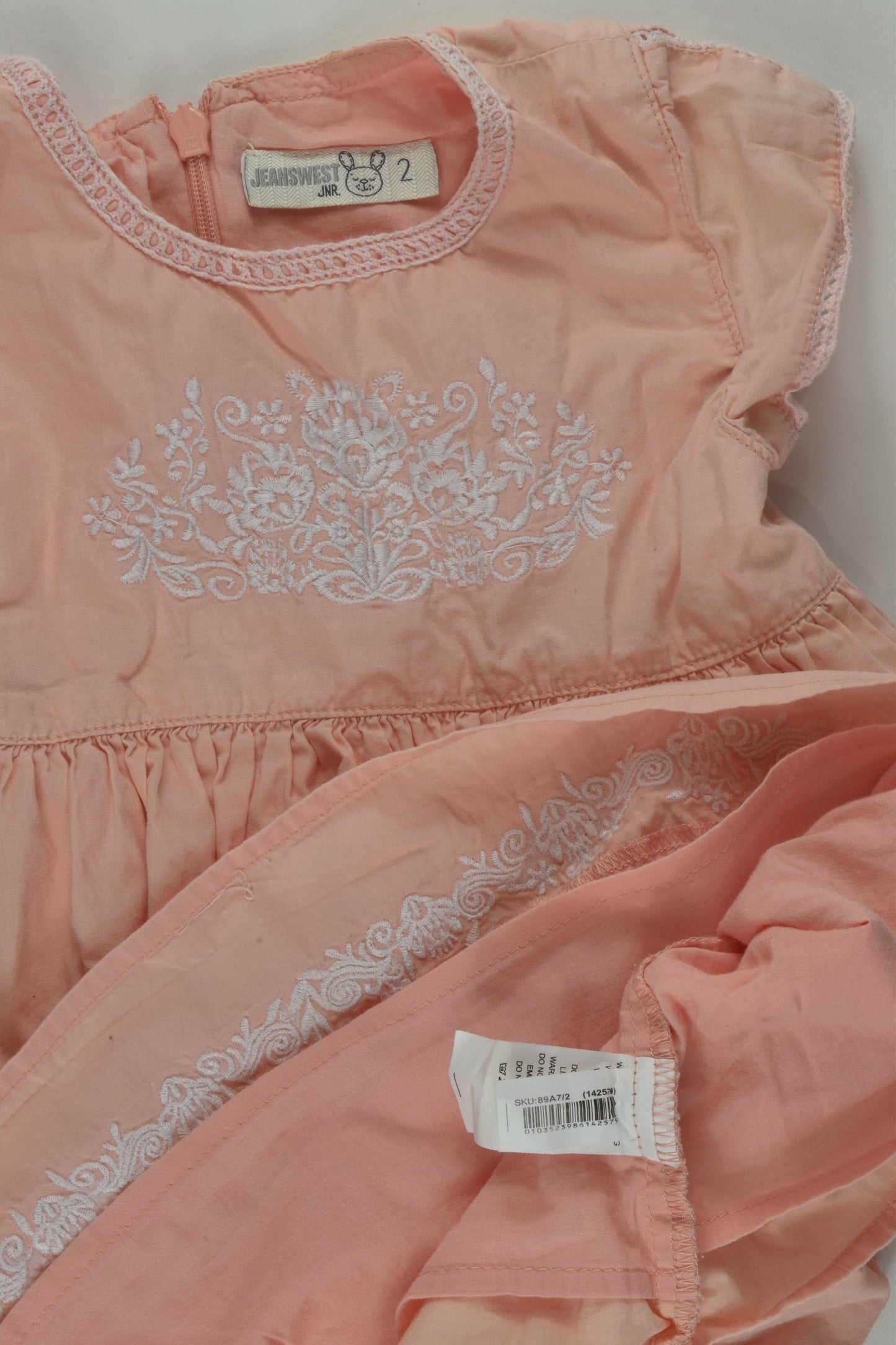 Jeanswest Jnr Size 2 Embroidery Dress