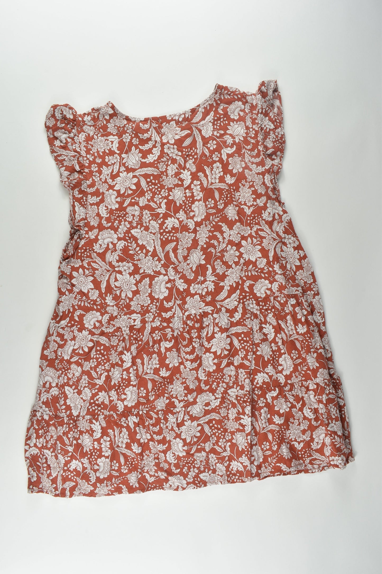 Jeanswest Size 8 Viscose/Linen Floral Dress