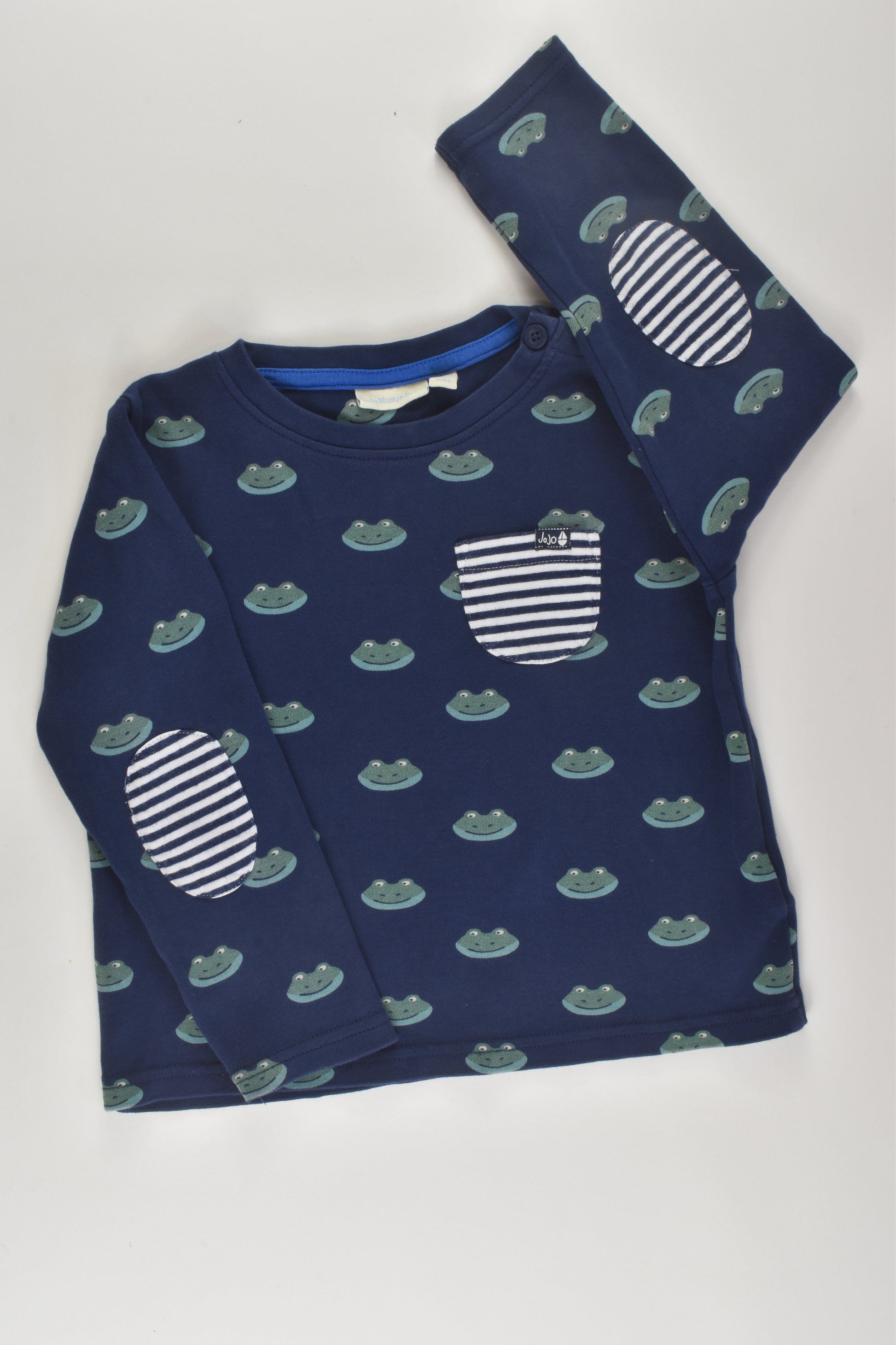 JoJo Maman Bébé Size 3-4 Frog Top