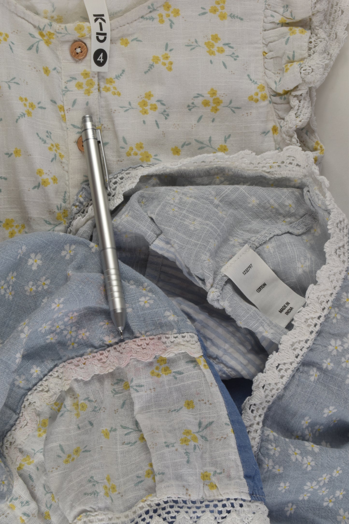 K-D Size 4 Lined Patchwork Dress