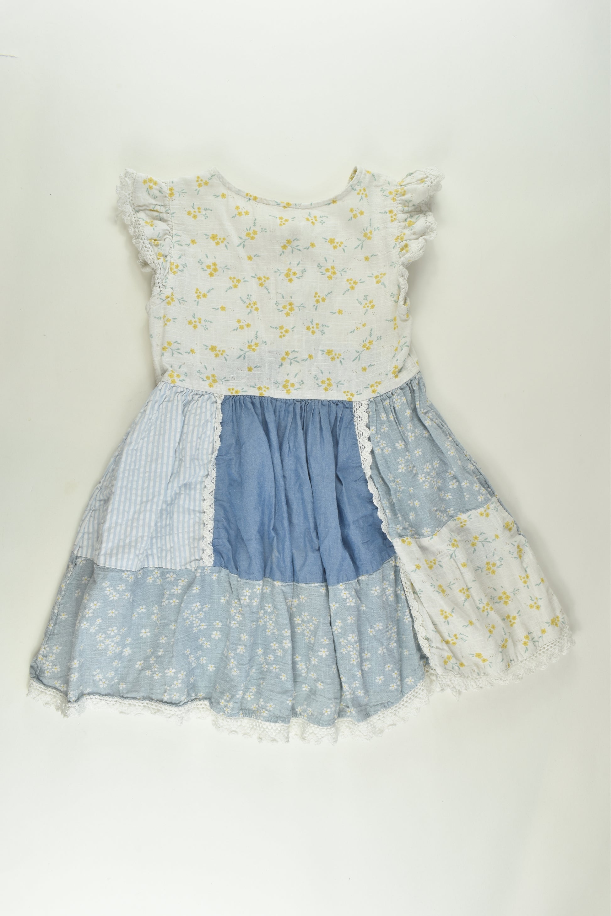K-D Size 4 Lined Patchwork Dress