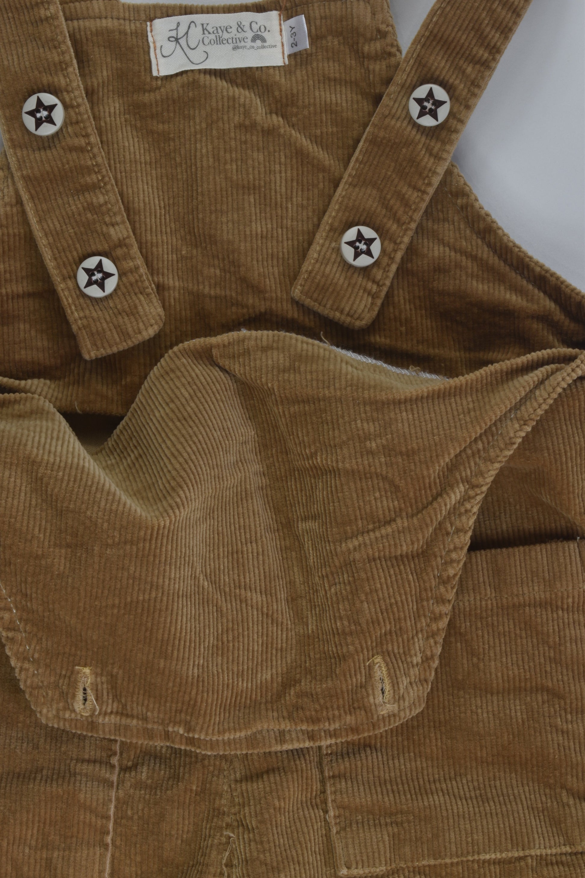 Kaye & Co Collective Size 2-3 Cord Overalls