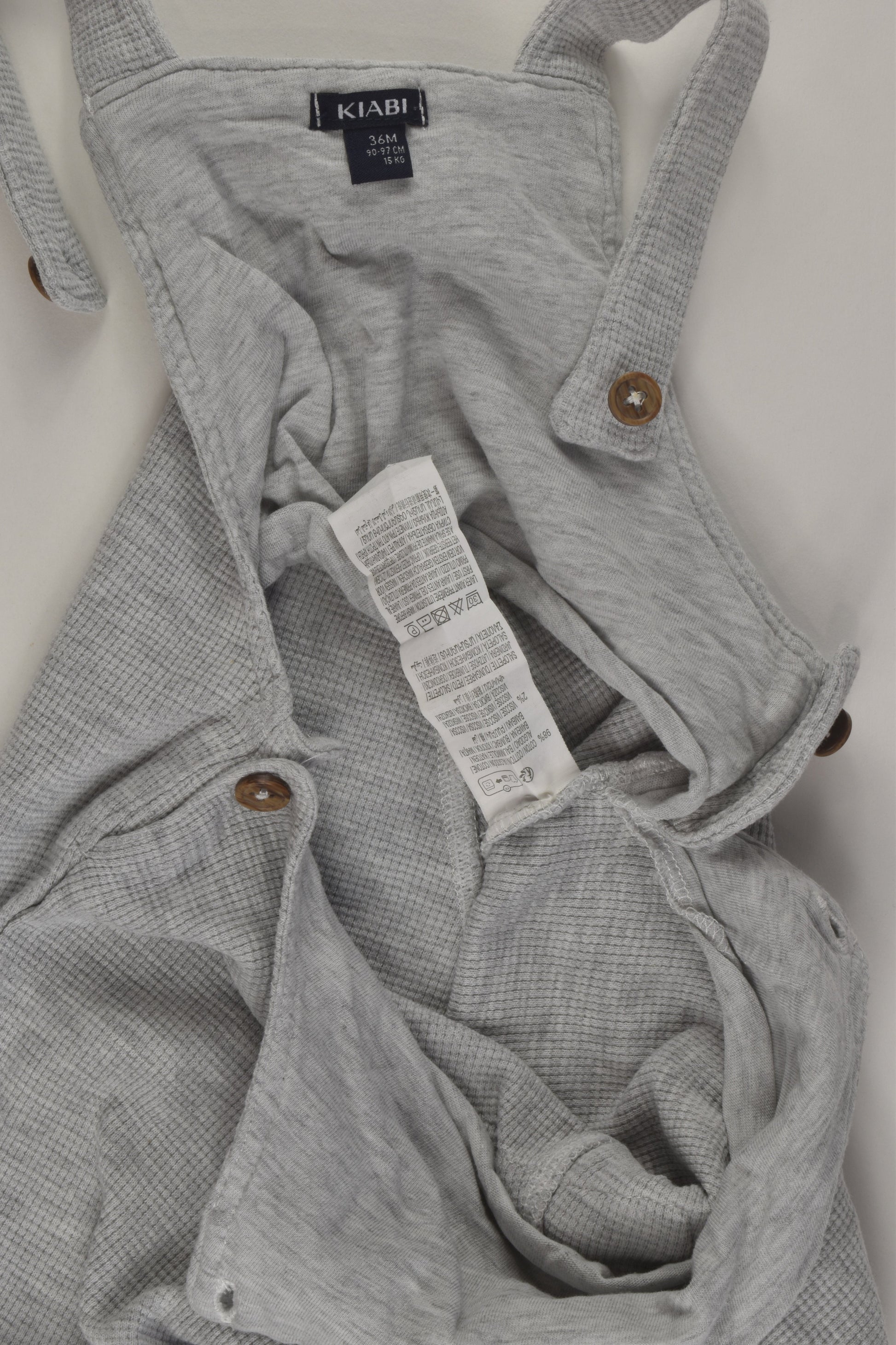 Kiabi Size 2-3 Waffle Overalls