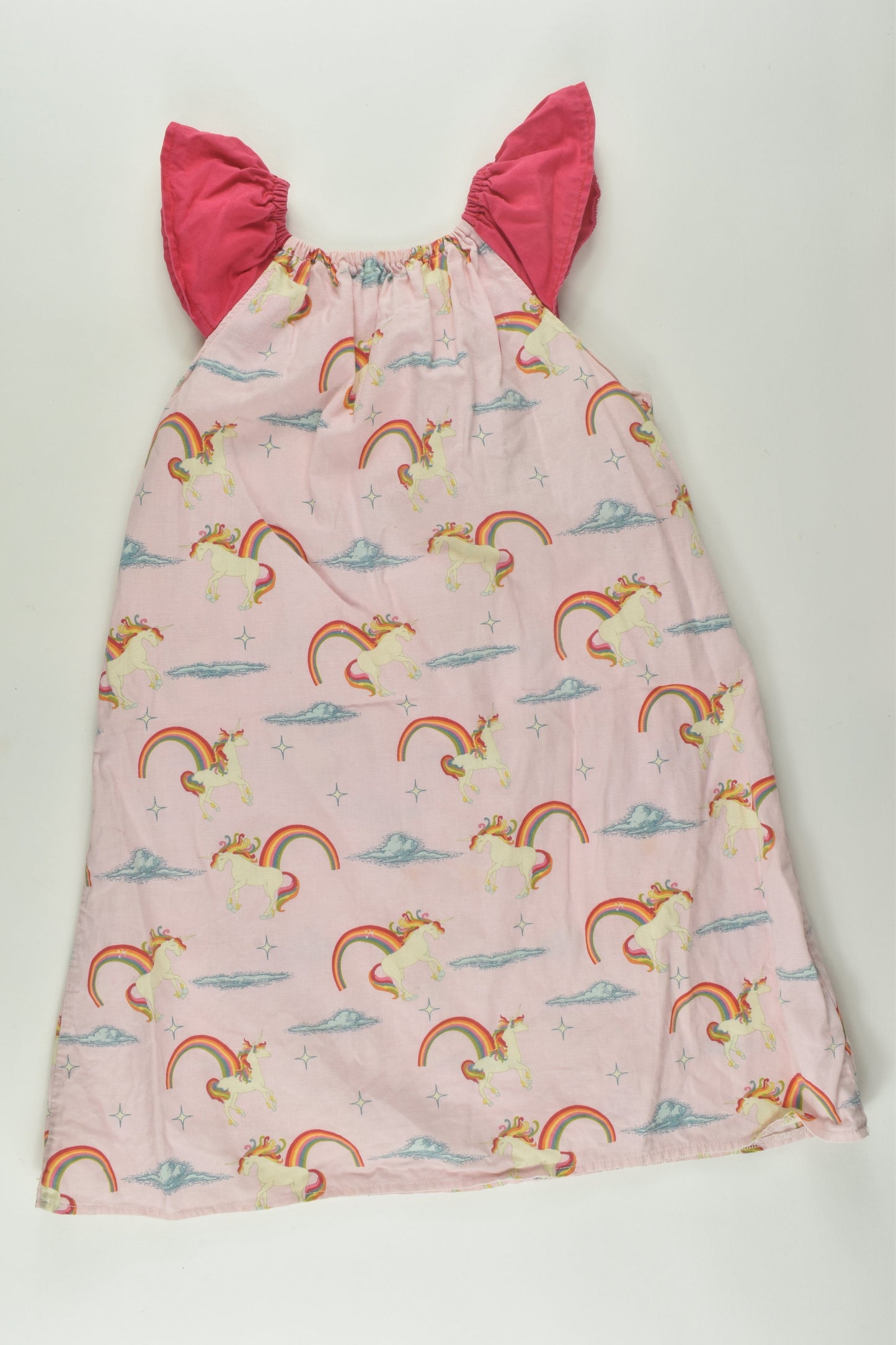 Lamonster Size 5-7 Rainbow Unicorn Handmade Dress