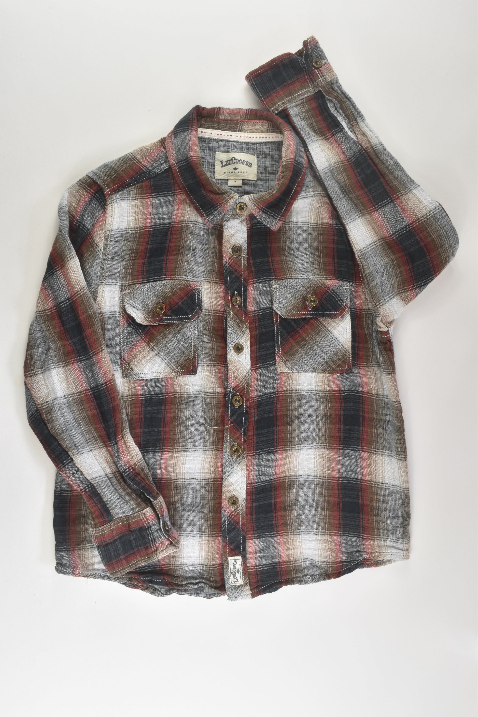 Lee Cooper Size 8 Checked Shirt