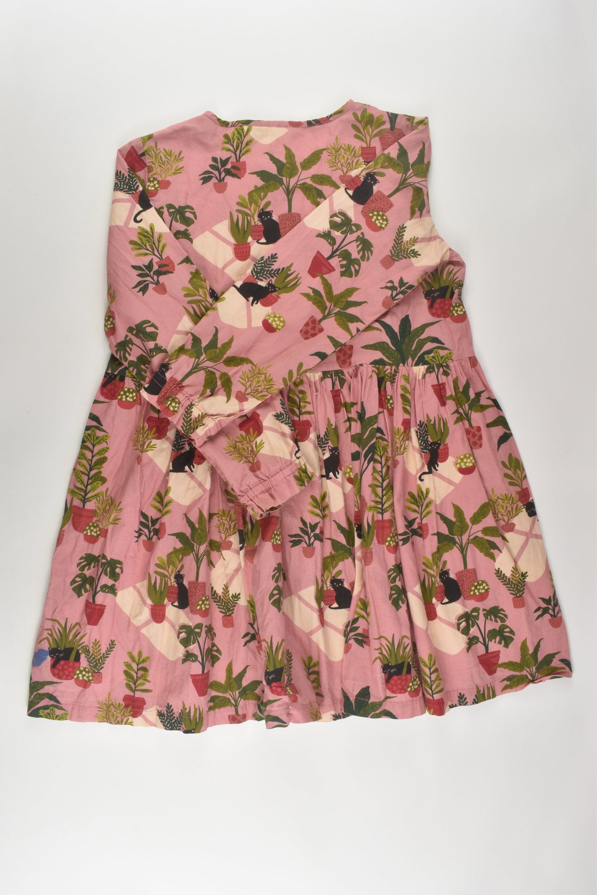 Little Princess Highway Size 6-7 Cat and Plants Dress