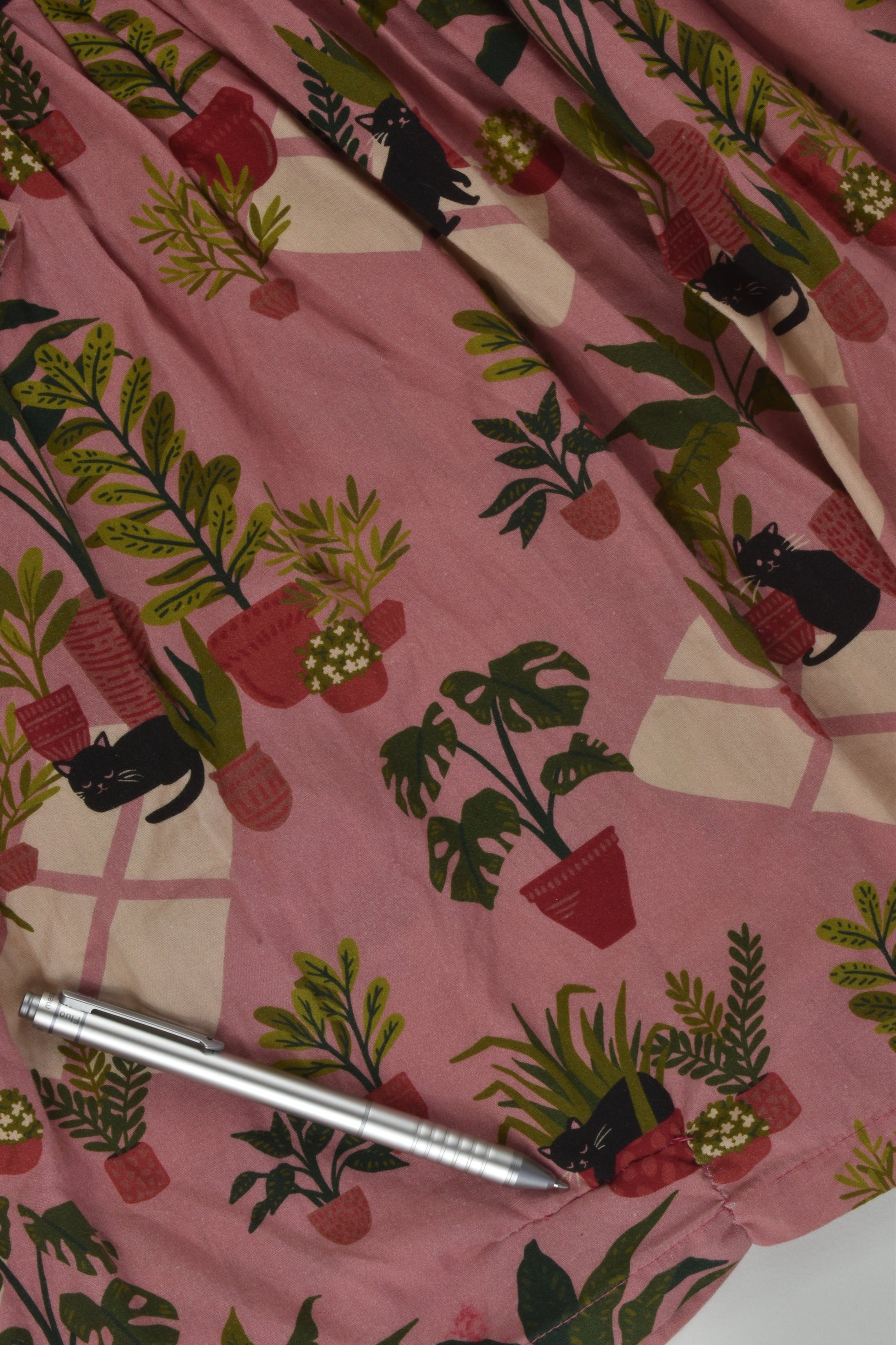 Little Princess Highway Size 6-7 Cat and Plants Dress