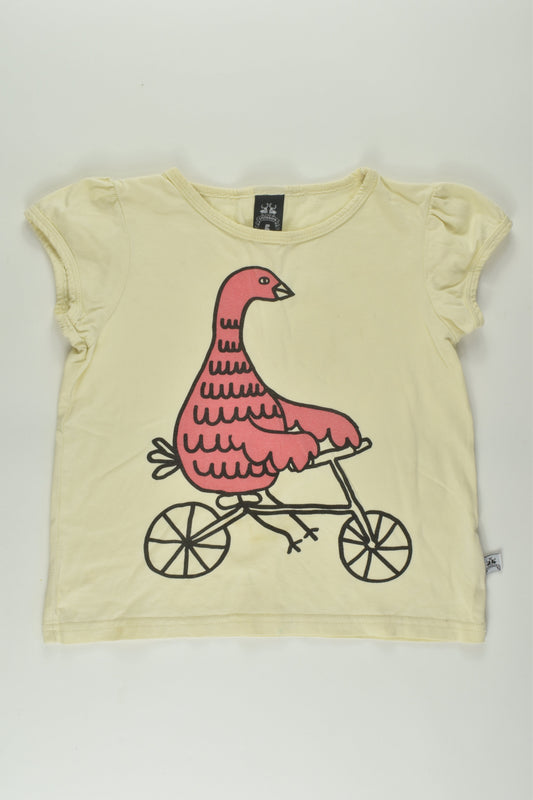 Littlehorn Size 5 Bird and Bike T-shirt