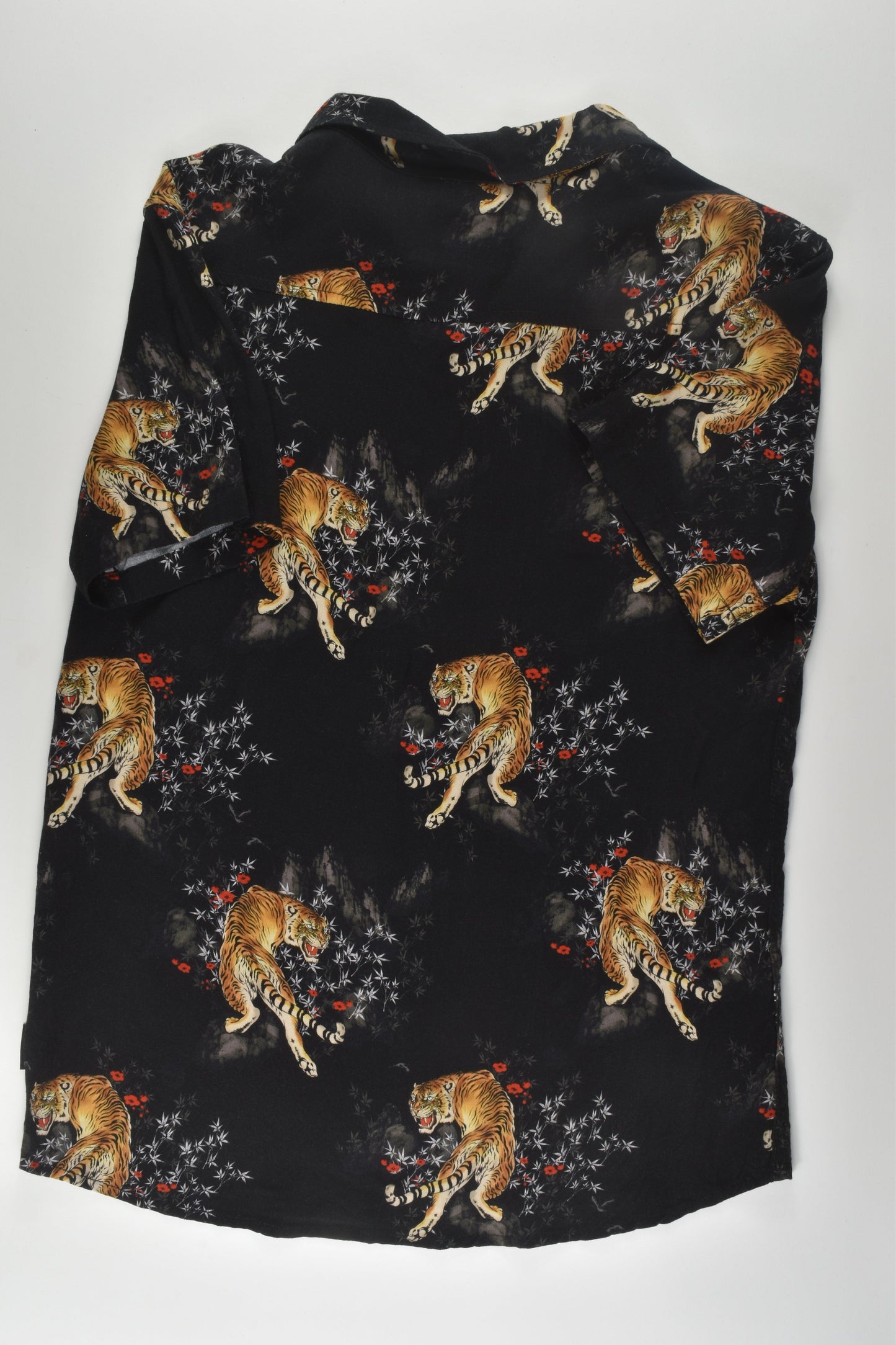 Lucid Size 14 Tiger Rayon Shirt
