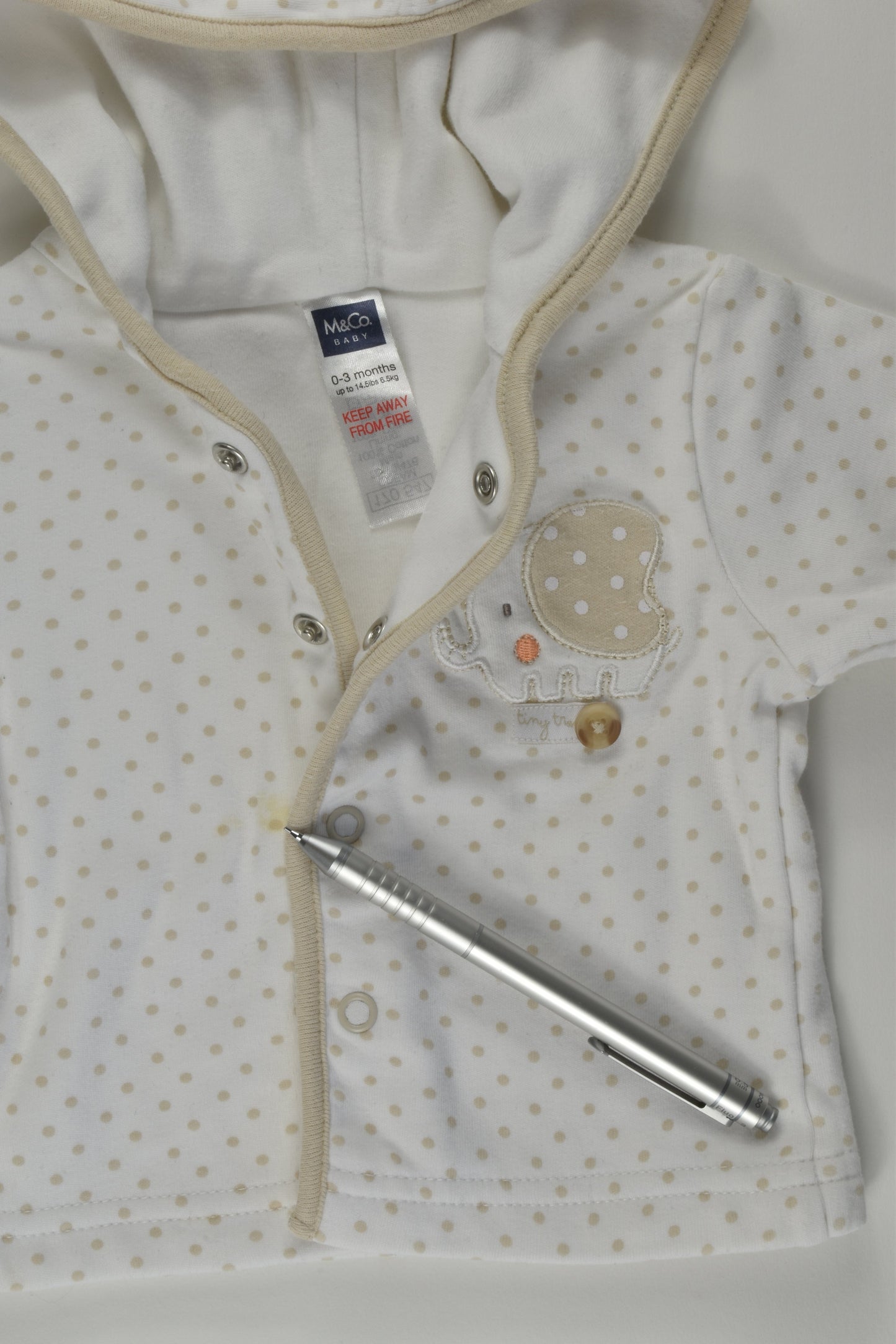 M&Co Size 000 Elephant Jumper