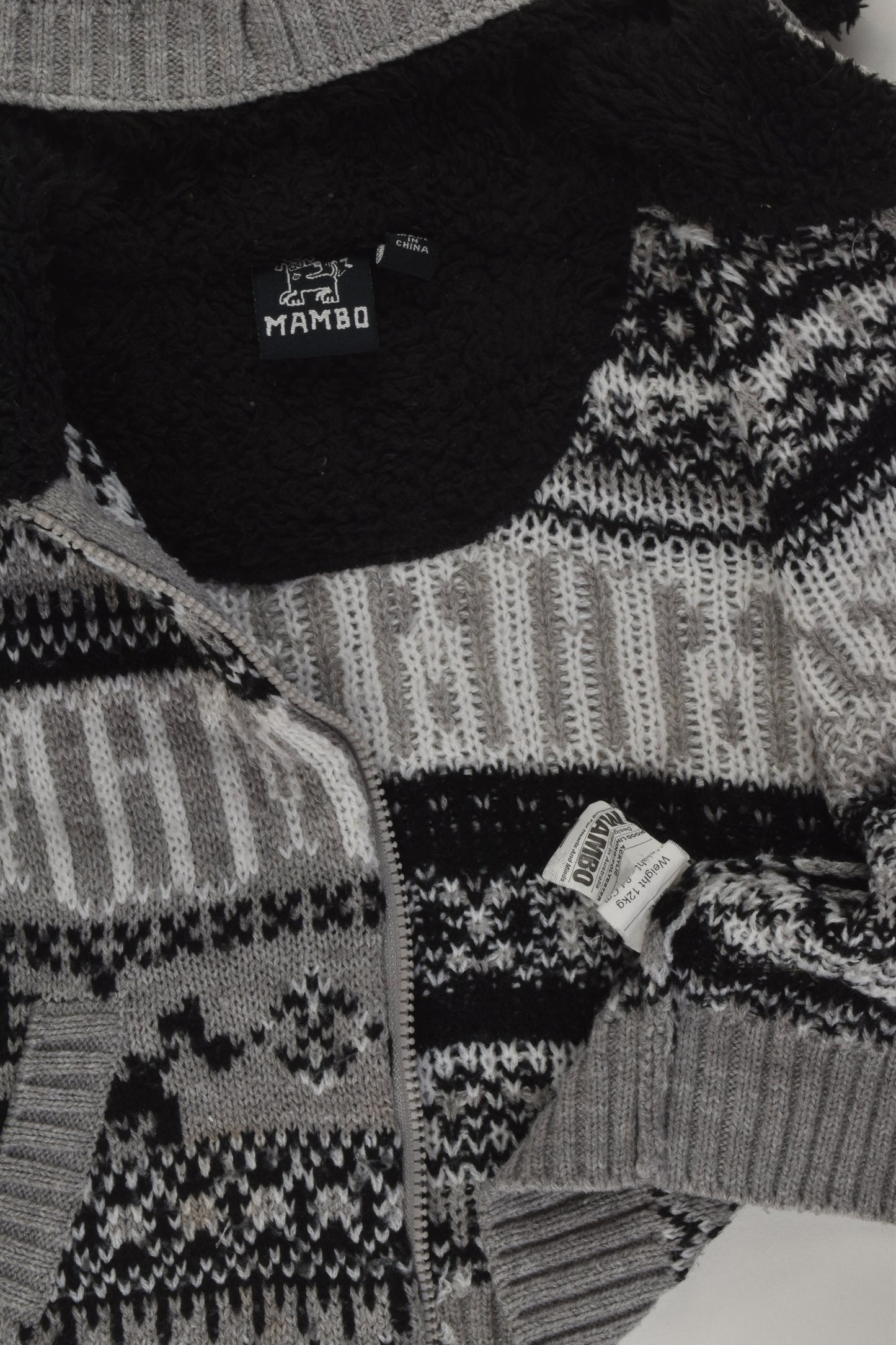 Mambo Size 1 Knit Zip Jumper
