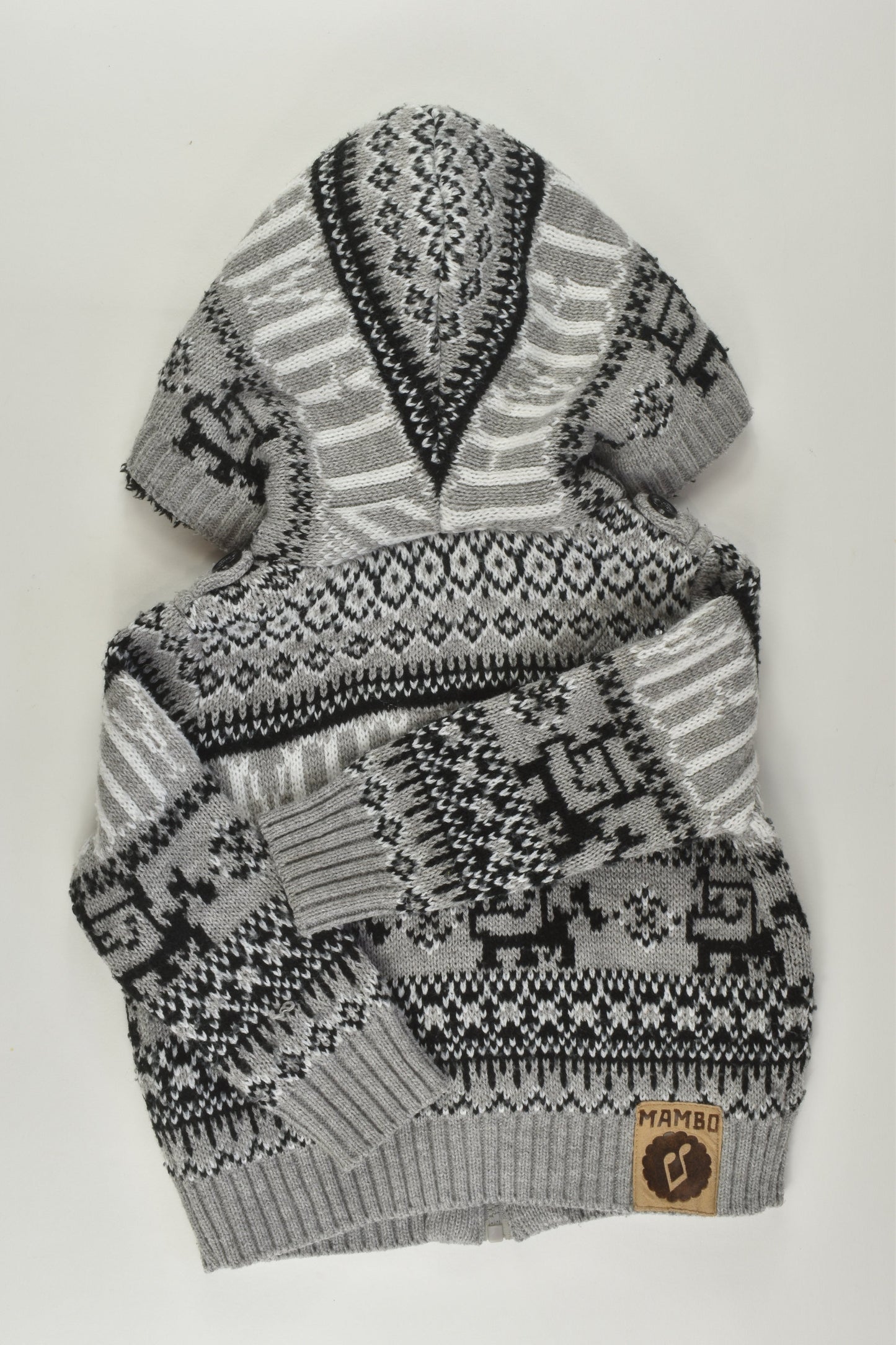 Mambo Size 1 Knit Zip Jumper