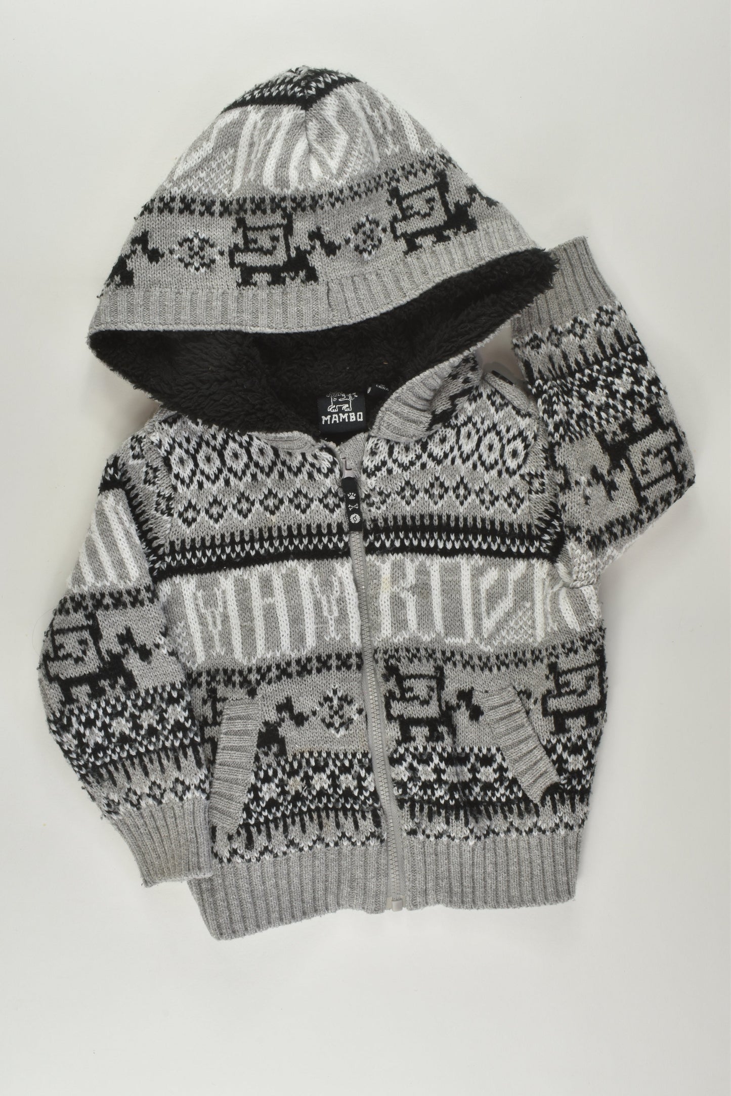Mambo Size 1 Knit Zip Jumper