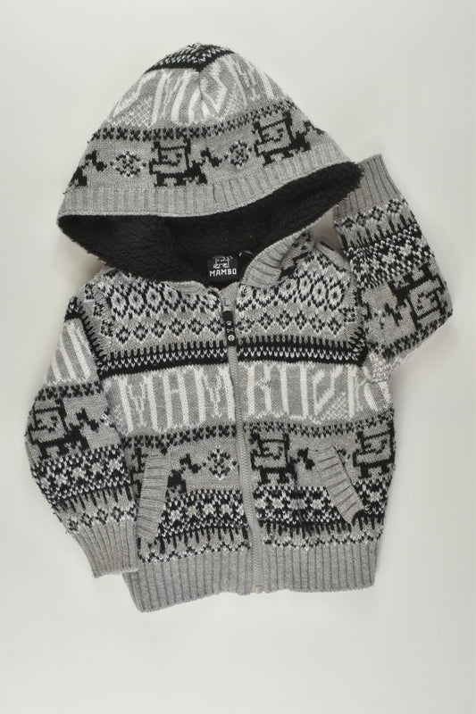 Mambo Size 1 Knit Zip Jumper