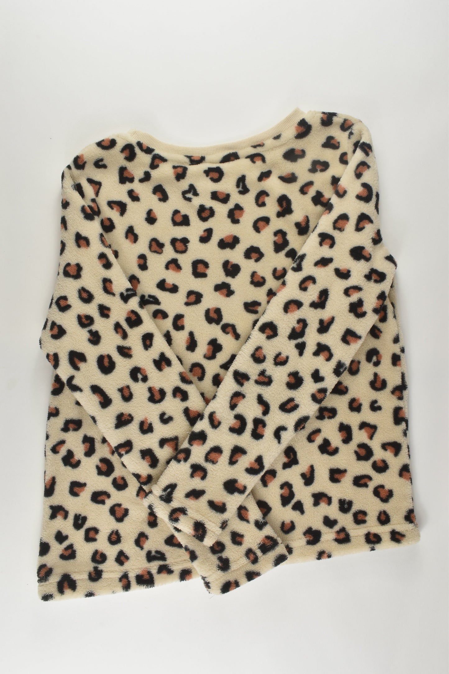 Mango Size 12 Leopard Print Fluffy Jumper