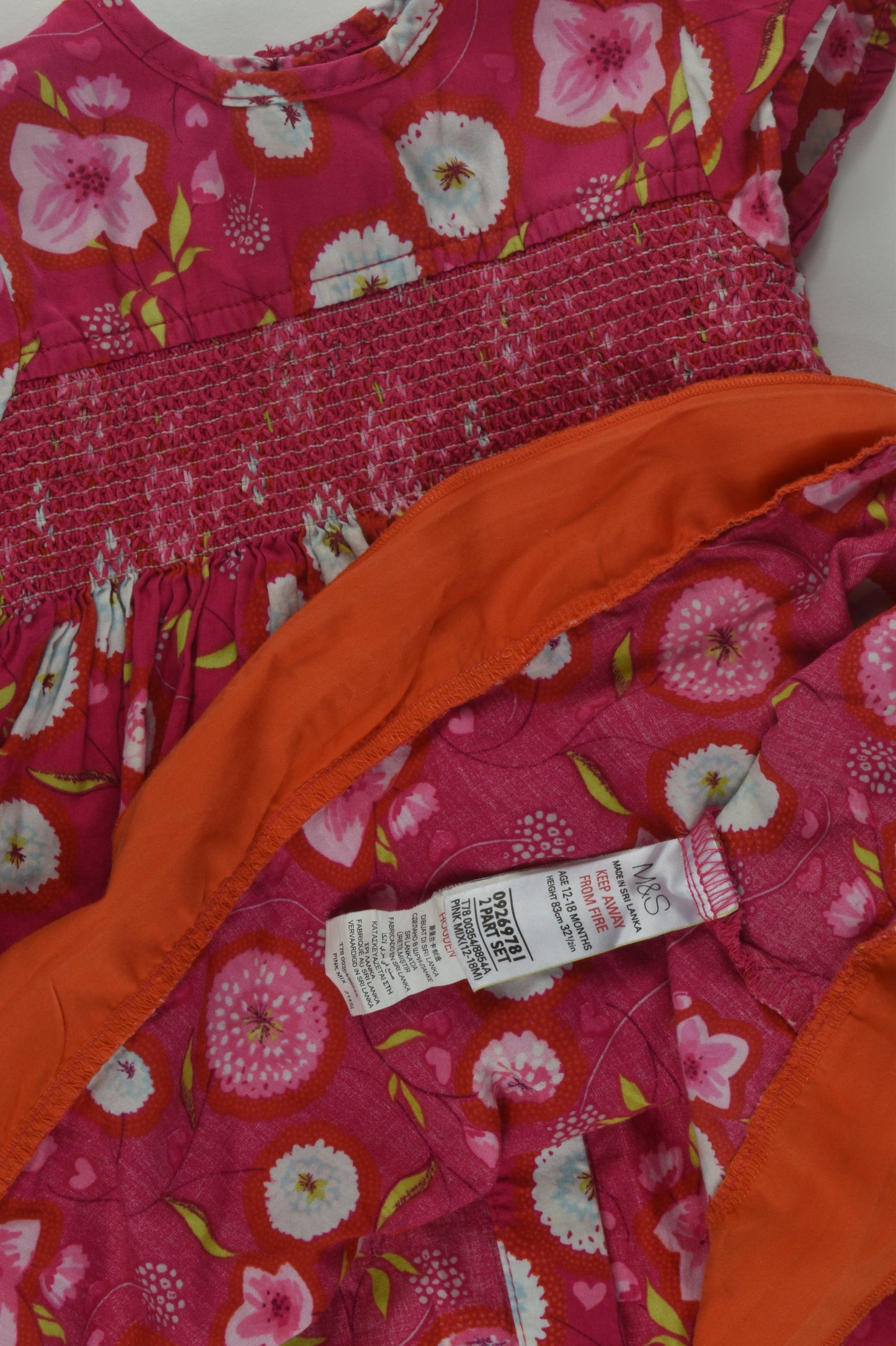Marks & Spencer Size 1 Smocked Dress