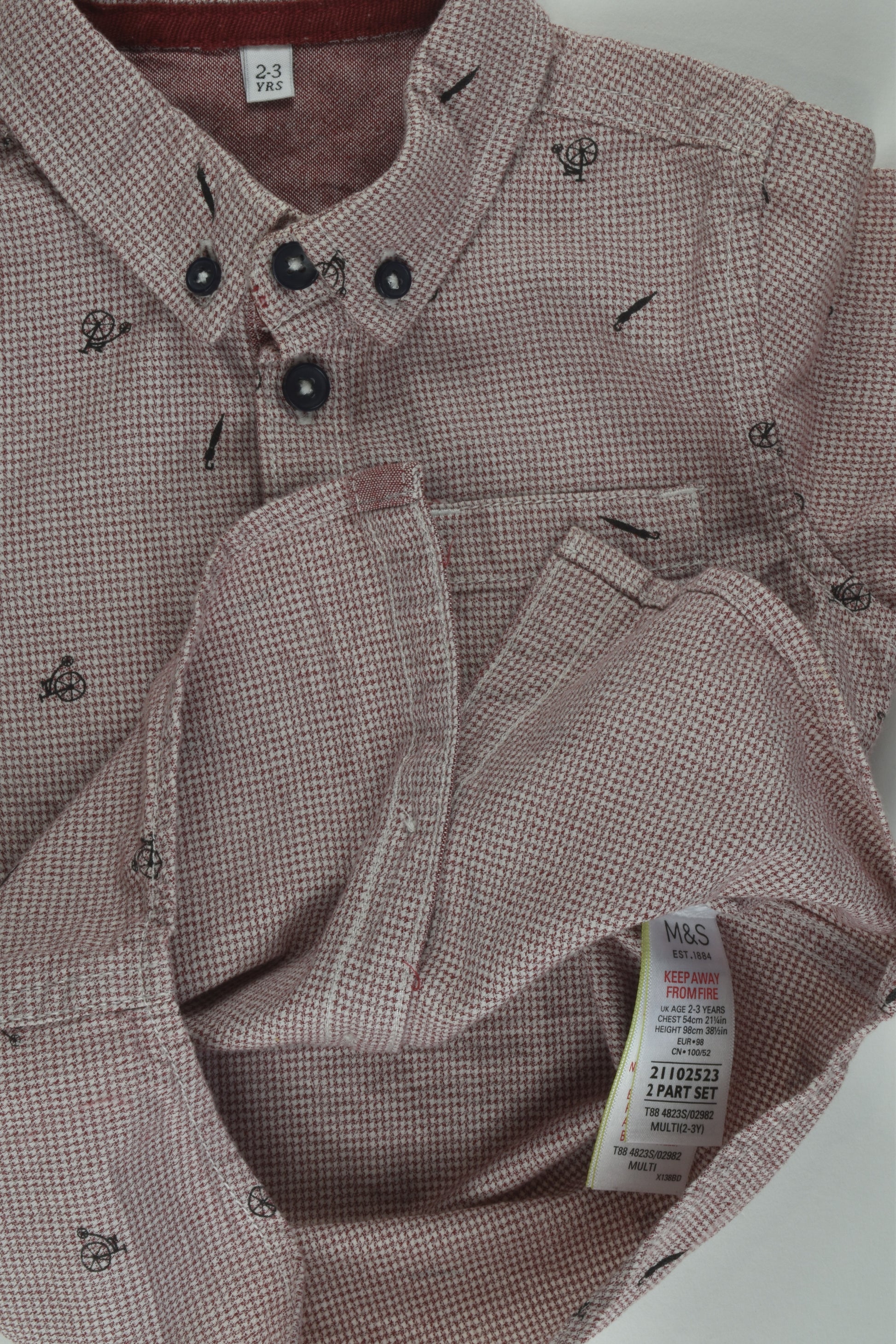 Marks & Spencer Size 2-3 Button-up Shirt