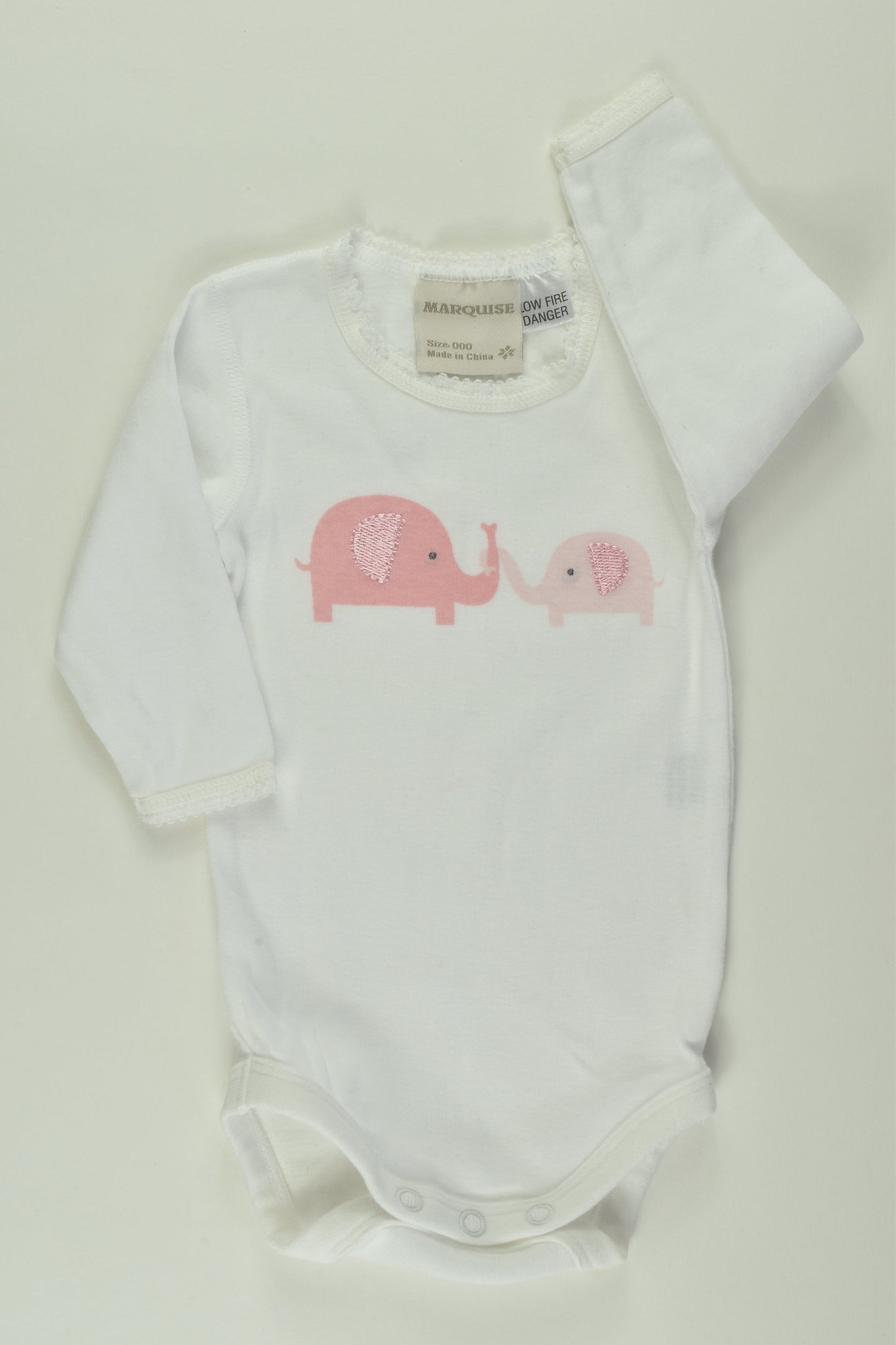 Marquise Size 000 Elephant Bodysuit