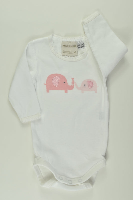 Marquise Size 000 Elephant Bodysuit