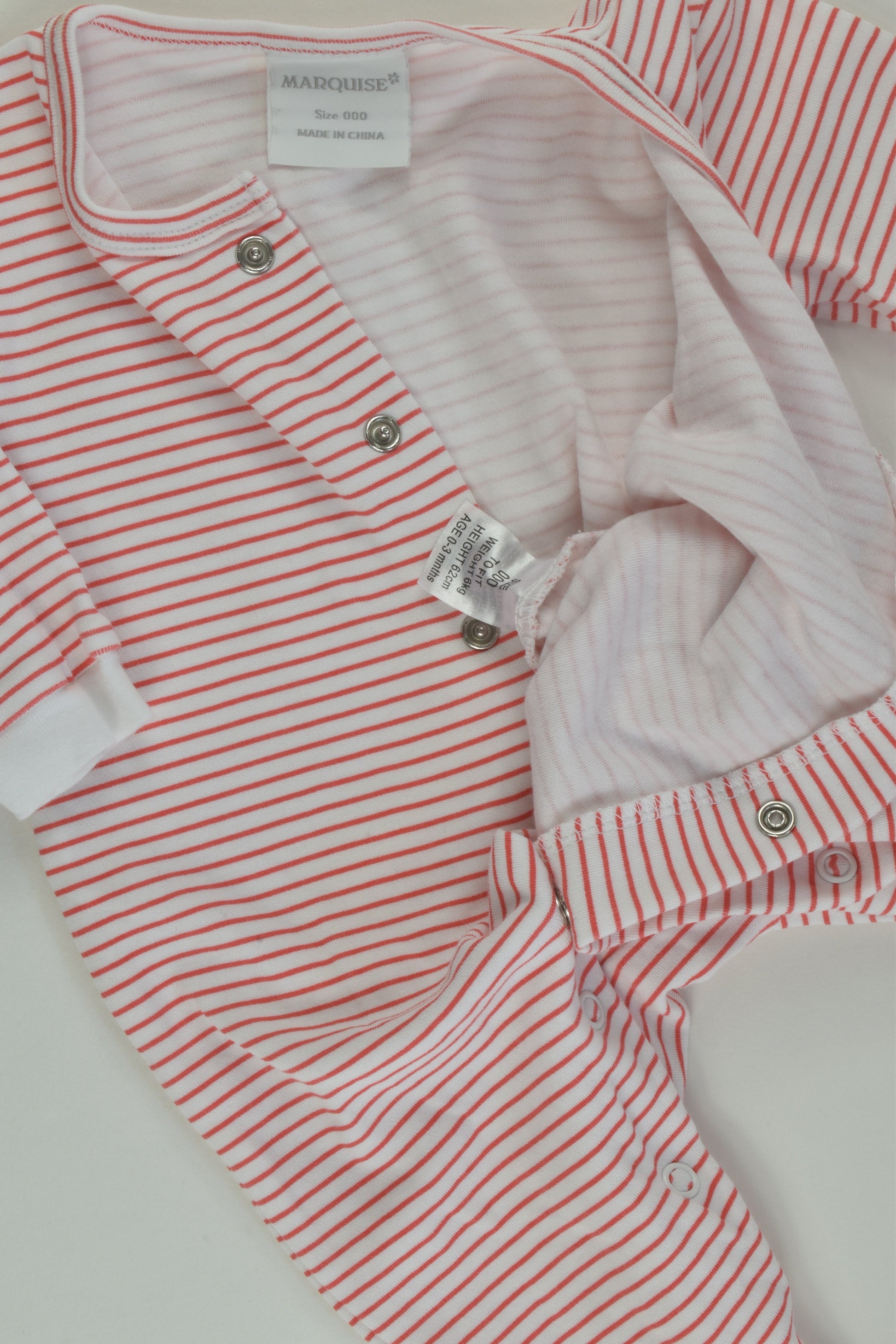 Marquise Size 000 Striped Romper